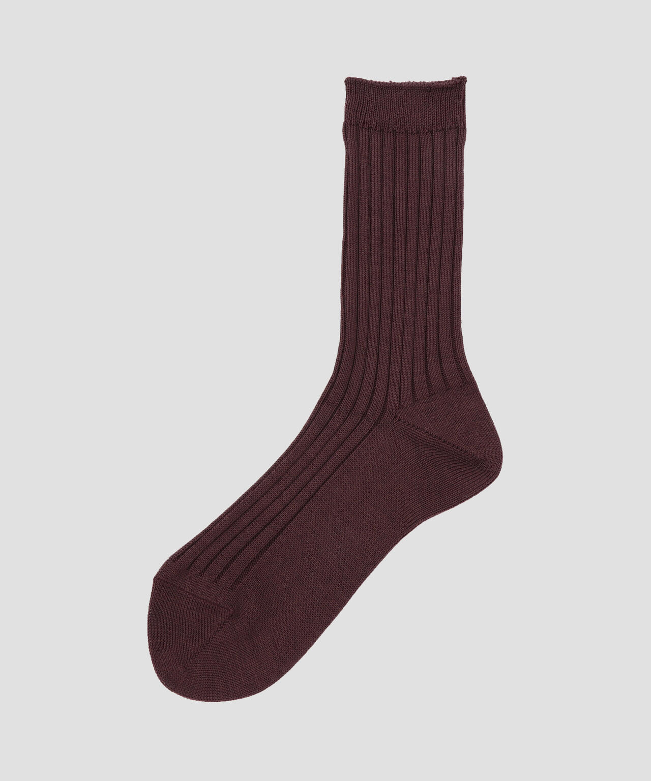 SILK COTTON RIB SOCKS