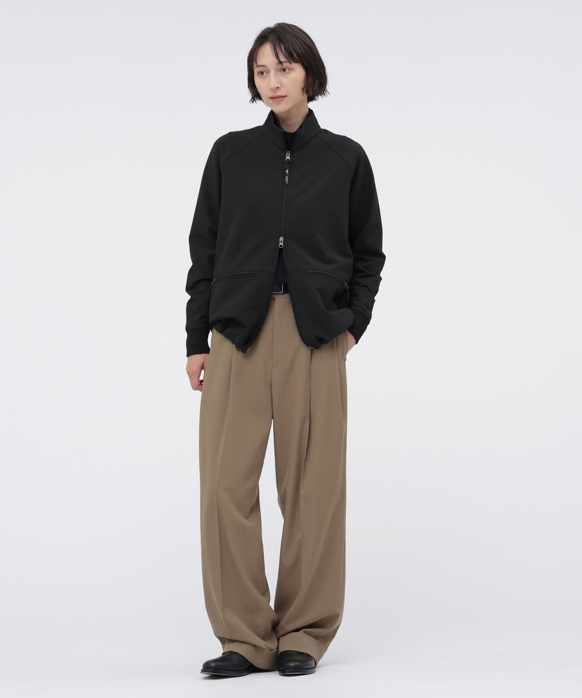 B/T BRUSHED BACK STRETCH POPLIN BLOUSON