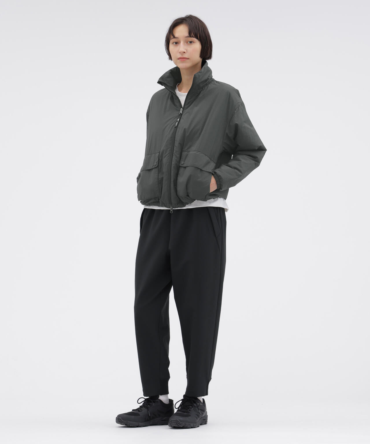 RECYCLED LIGHT NYLON POPLIN BLOUSON