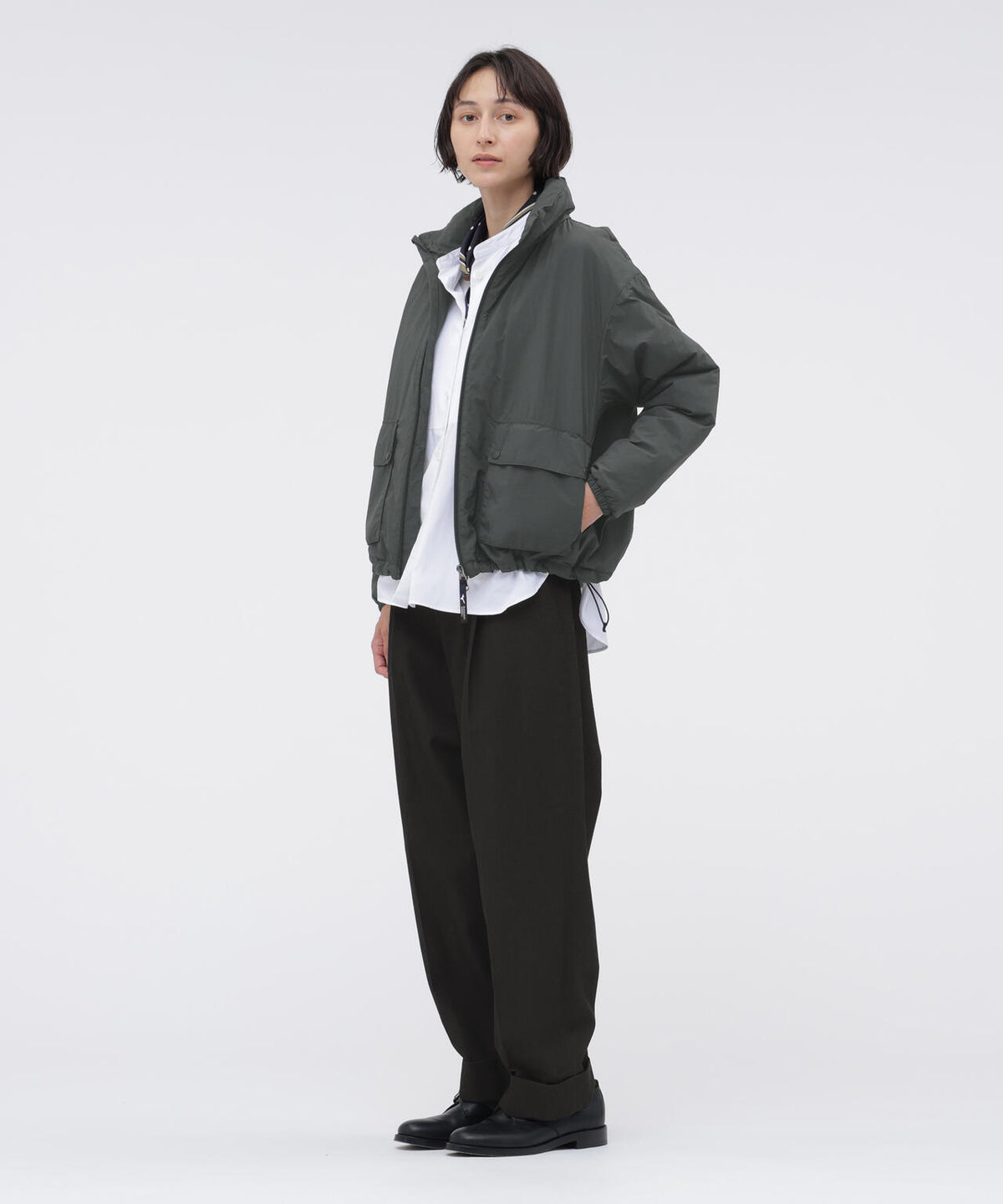 RECYCLED LIGHT NYLON POPLIN BLOUSON
