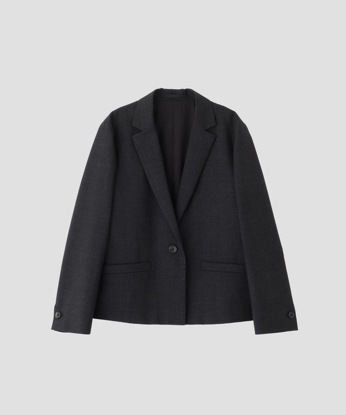 MUTED WOOL CHECK JACKET