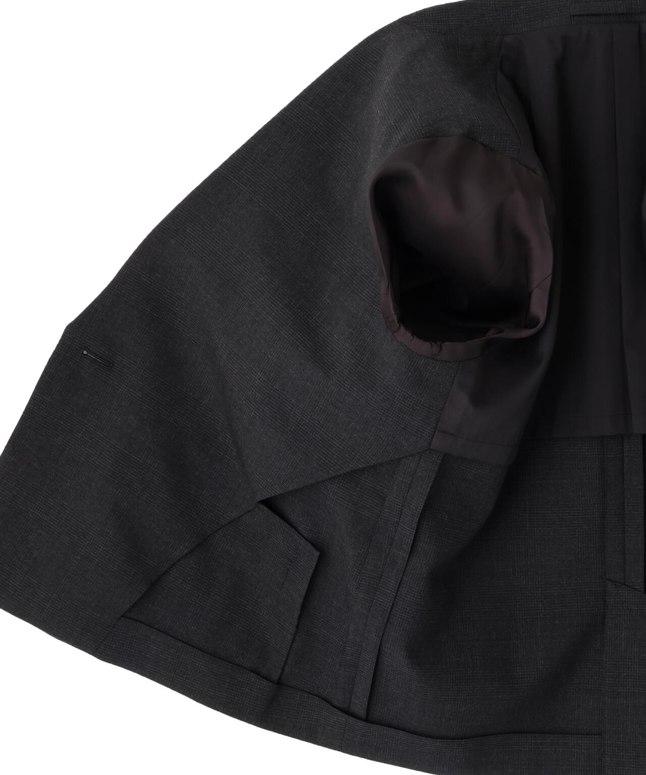 MUTED WOOL CHECK JACKET