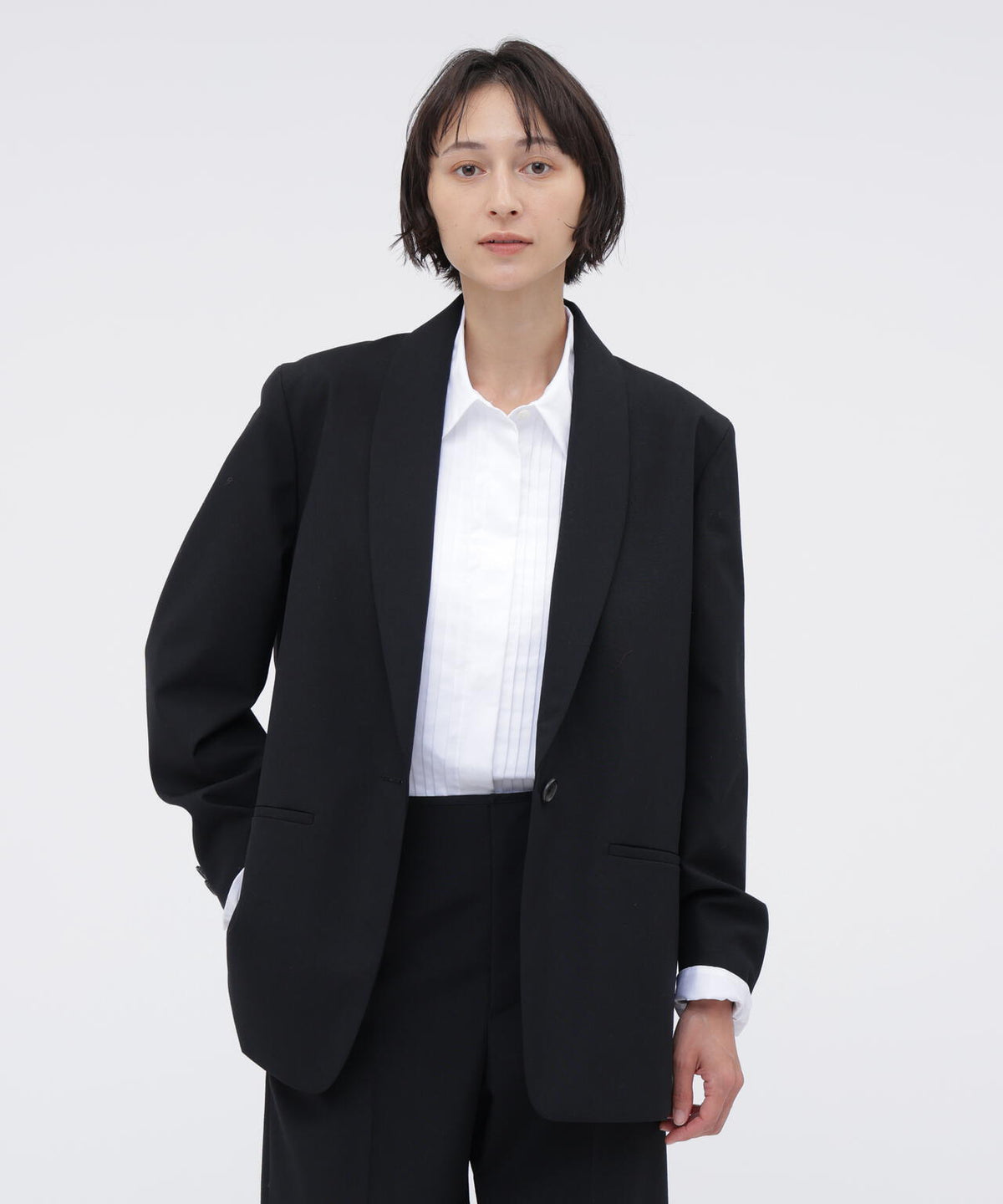 DRY WOOL PLAINWEAVE JACKET
