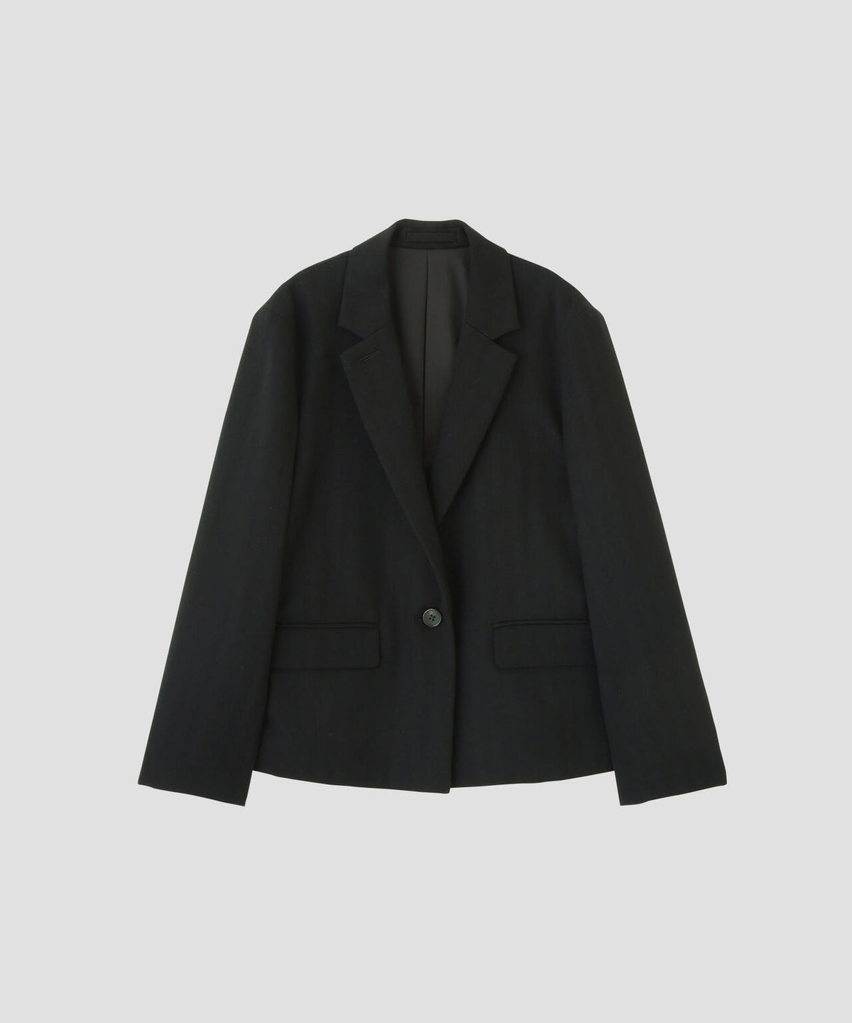 MILLED HERRINGBONE WOOL JACKET