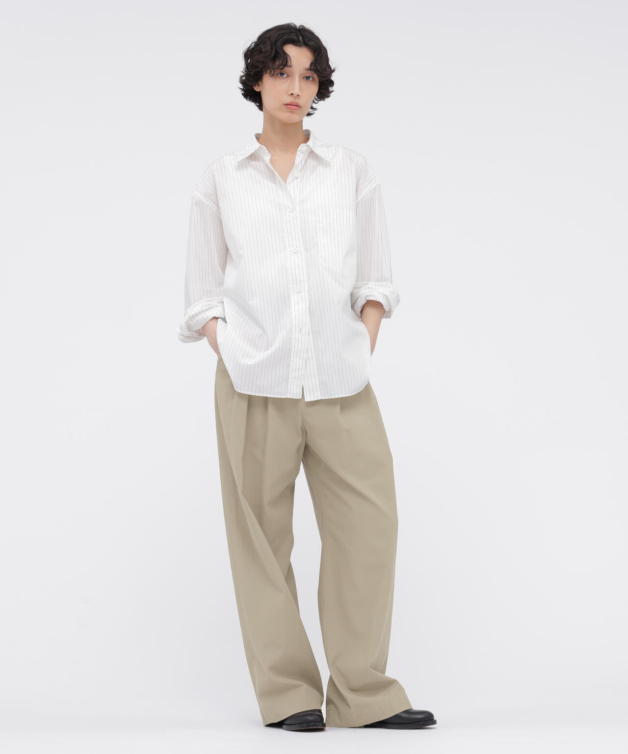 ORGANIC COTTON TWILL TROUSERS