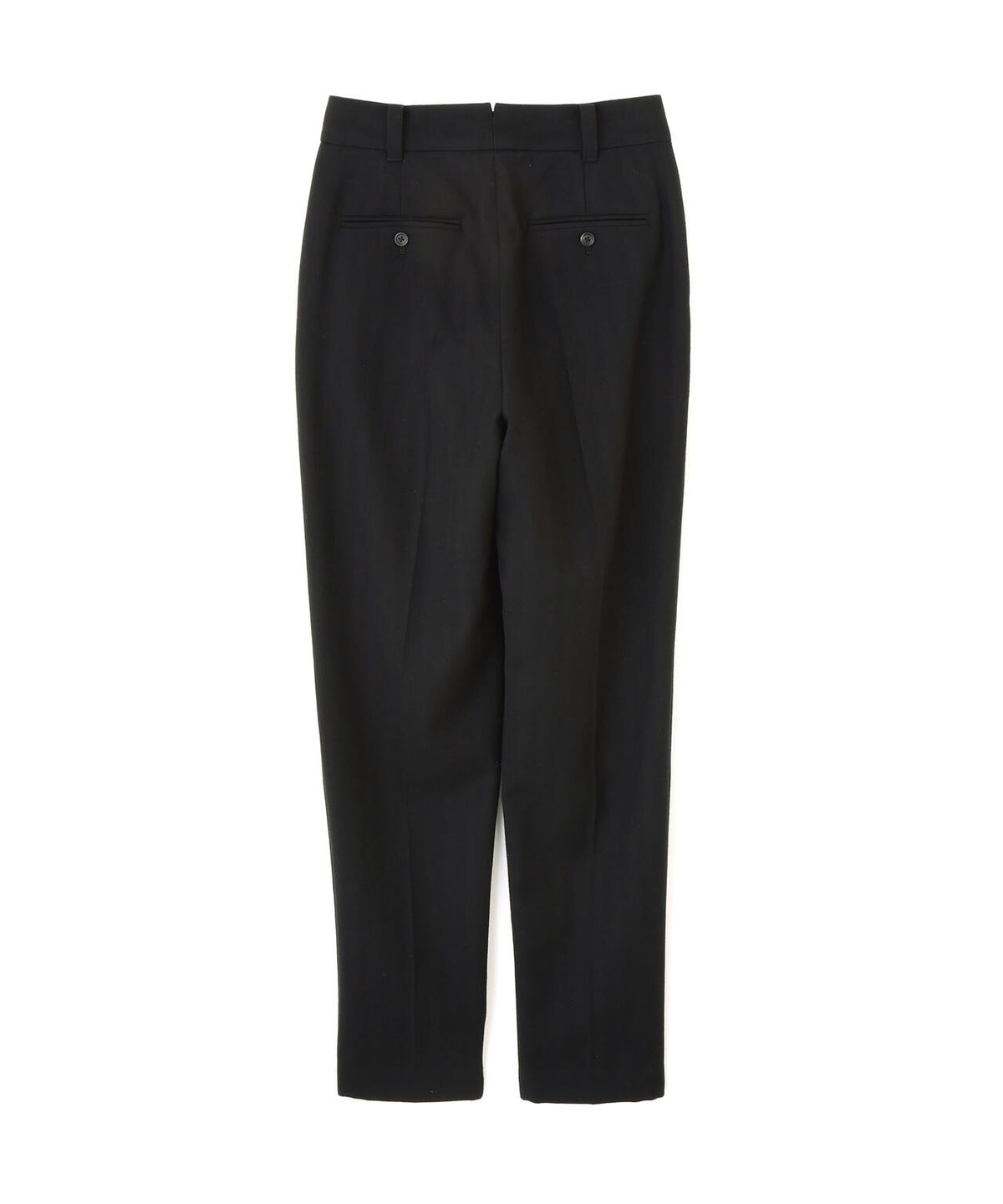 MILLED HERRINGBONE WOOL TROUSERS