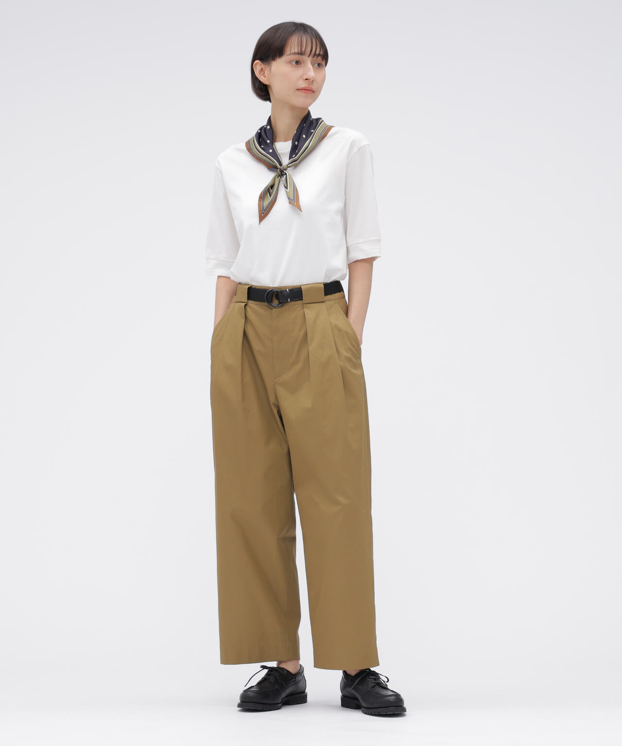 SOFT BRUSHED COTTON TWILL TROUSERS