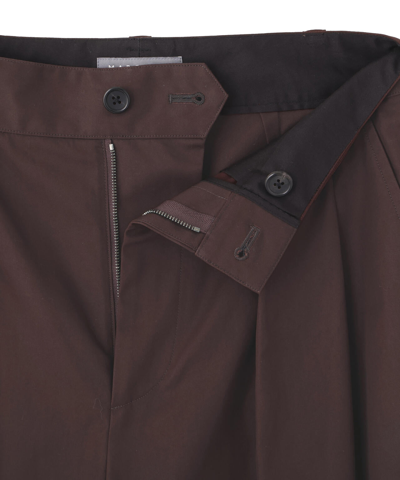 SOFT BRUSHED COTTON TWILL TROUSERS
