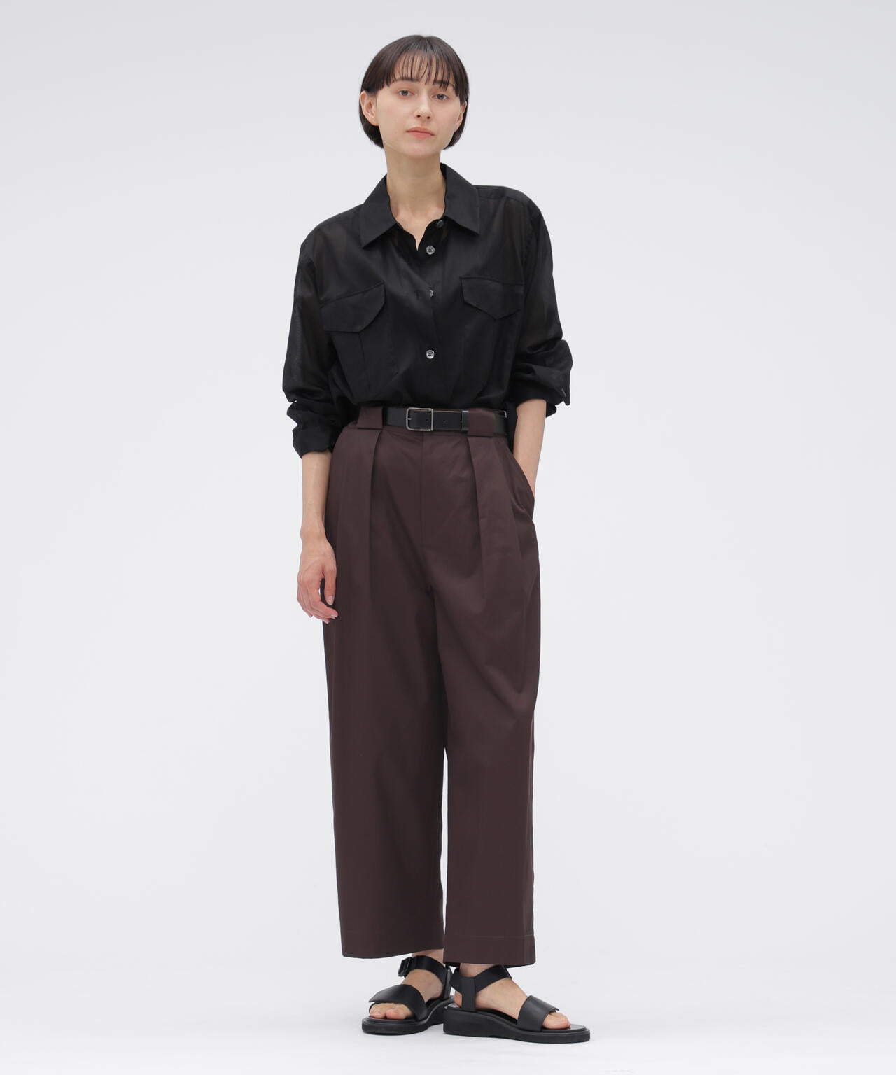 SOFT BRUSHED COTTON TWILL TROUSERS
