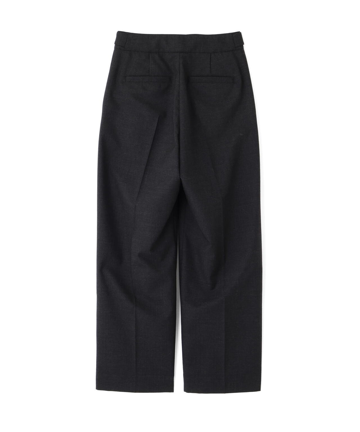 MUTED WOOL CHECK TROUSERS