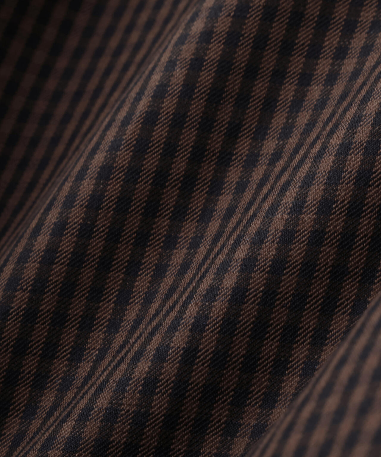 LINEN WOOL GINGHAM TROUSERS
