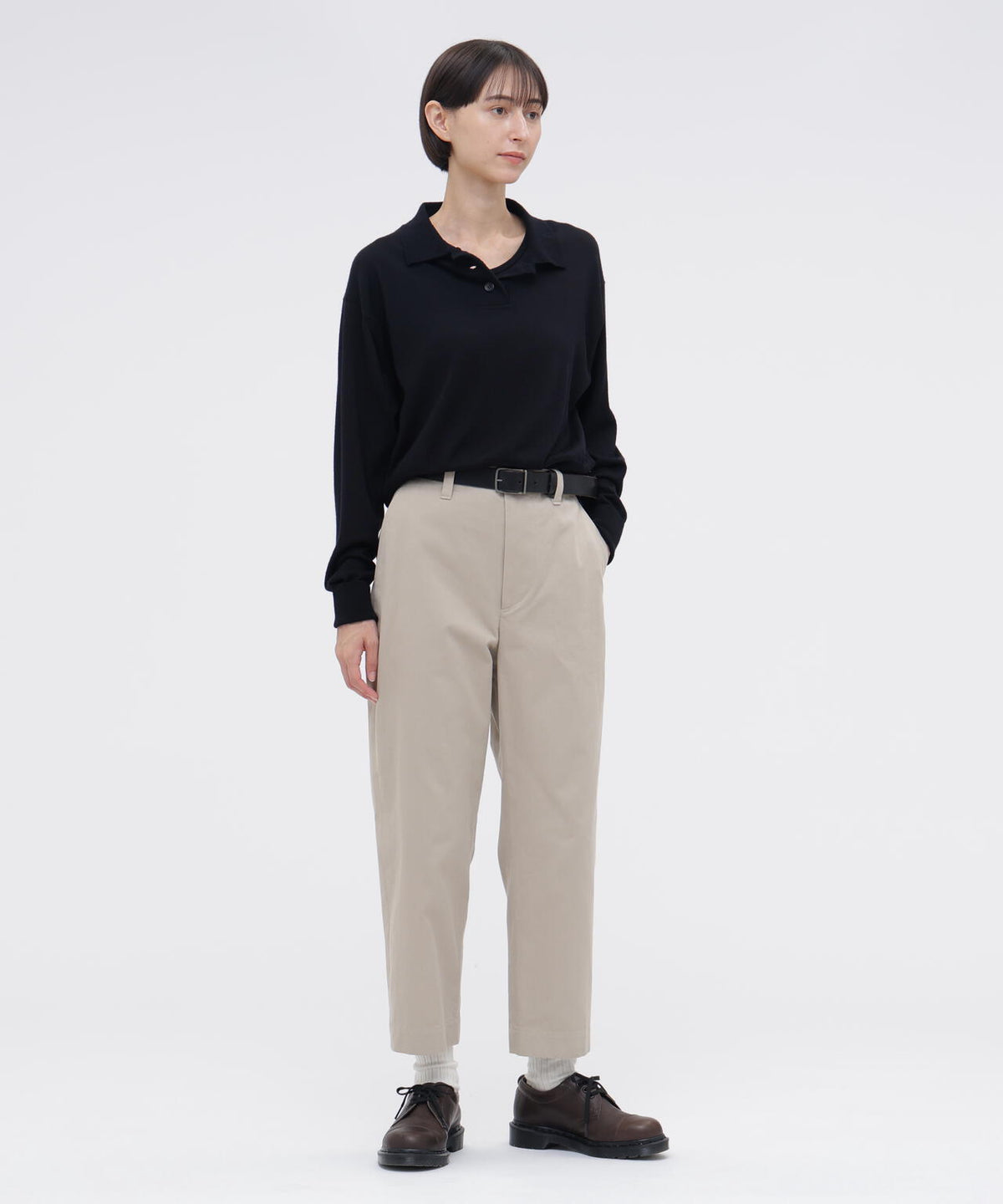 COTTON TWILL TROUSERS