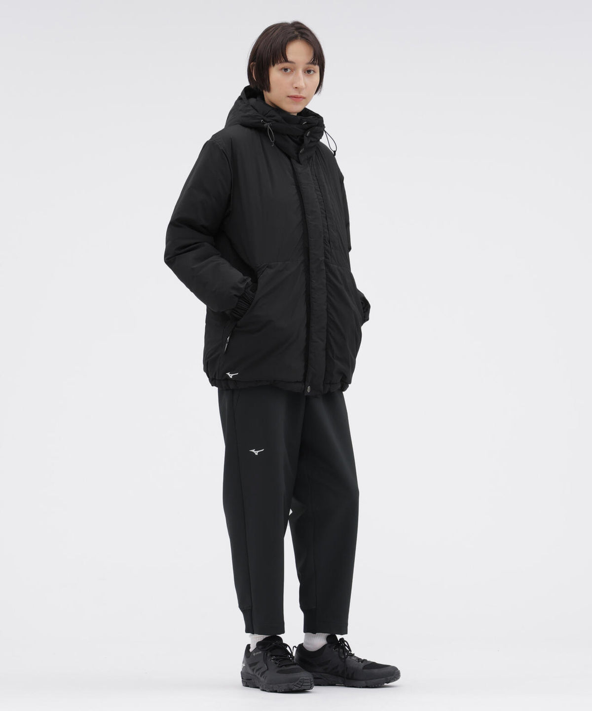 B/T BRUSHED BACK STRETCH POPLIN TROUSERS