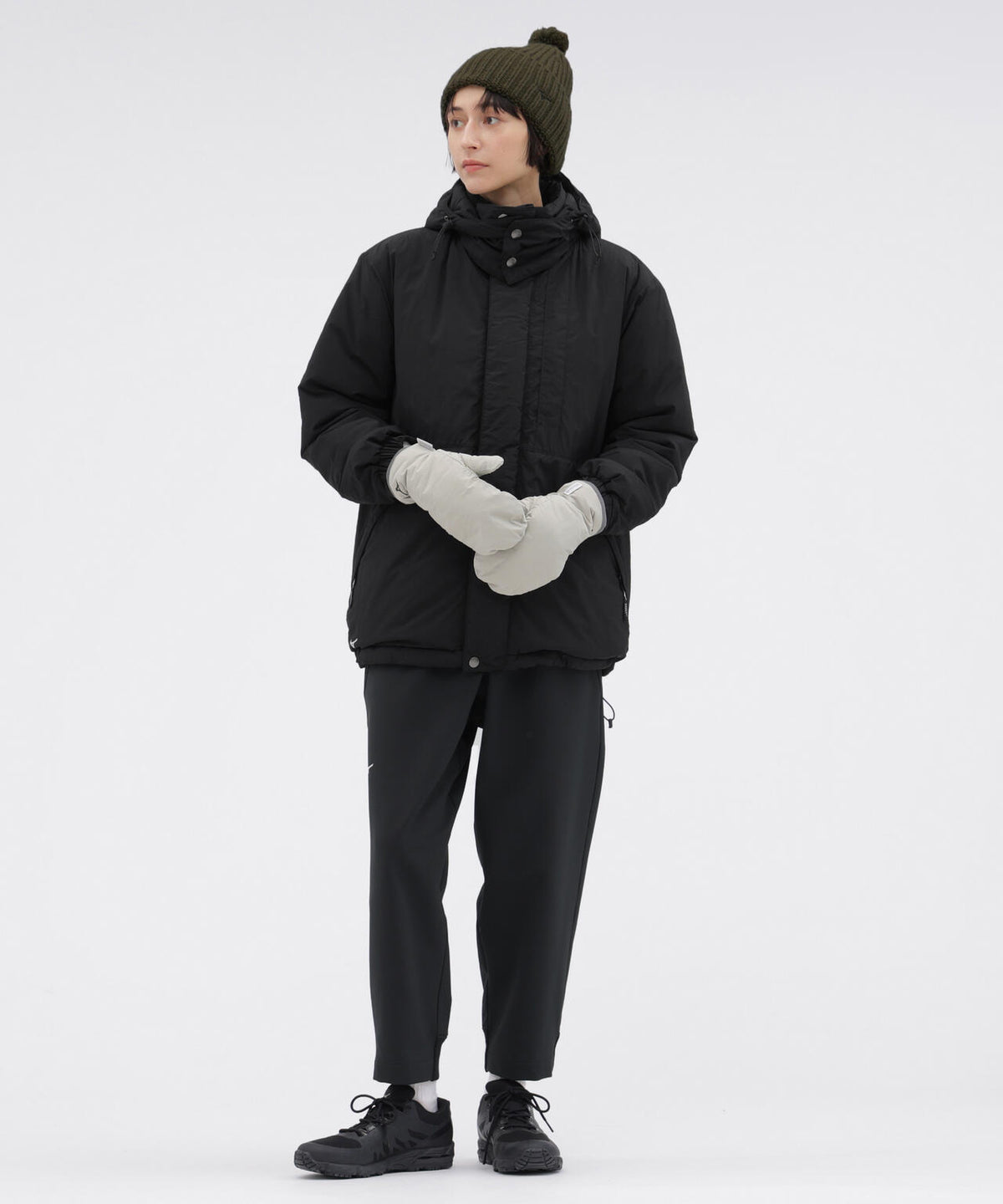 B/T BRUSHED BACK STRETCH POPLIN TROUSERS