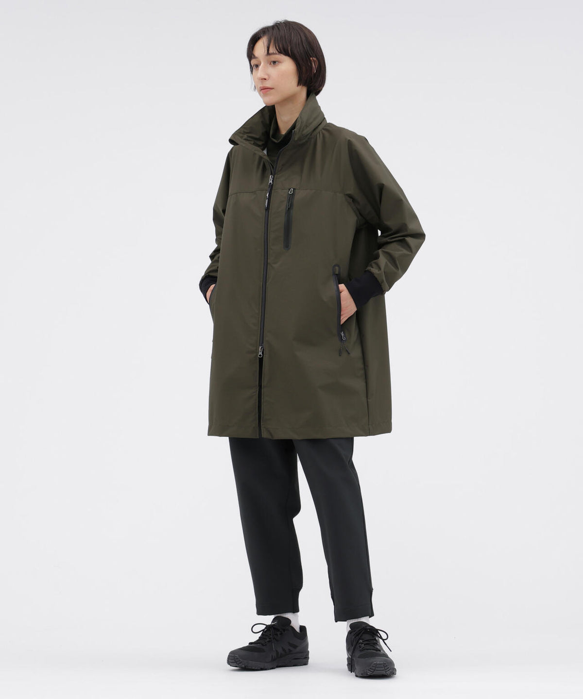 B/T BRUSHED BACK STRETCH POPLIN TROUSERS