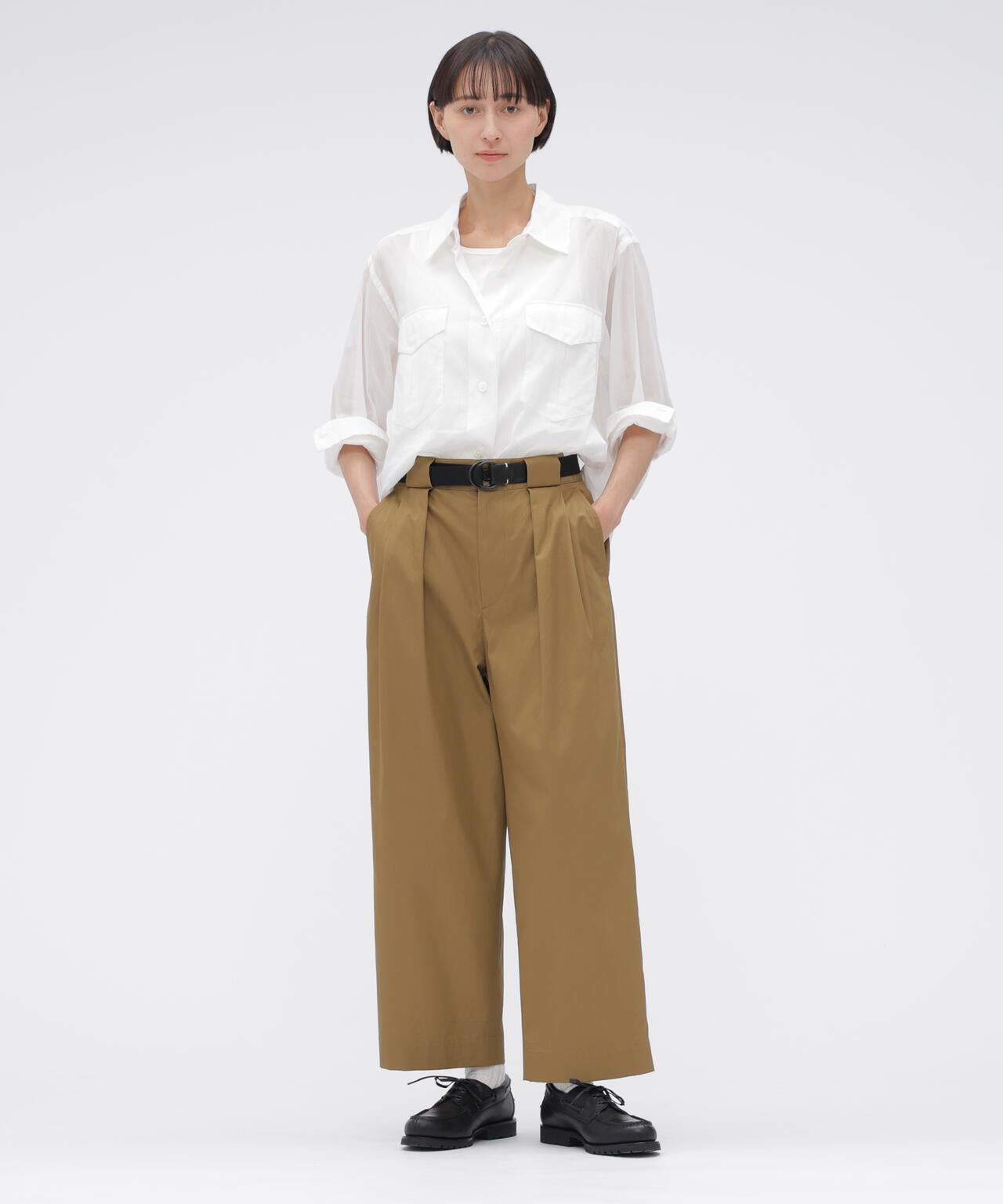 SHEER COTTON STRIPE SHIRT