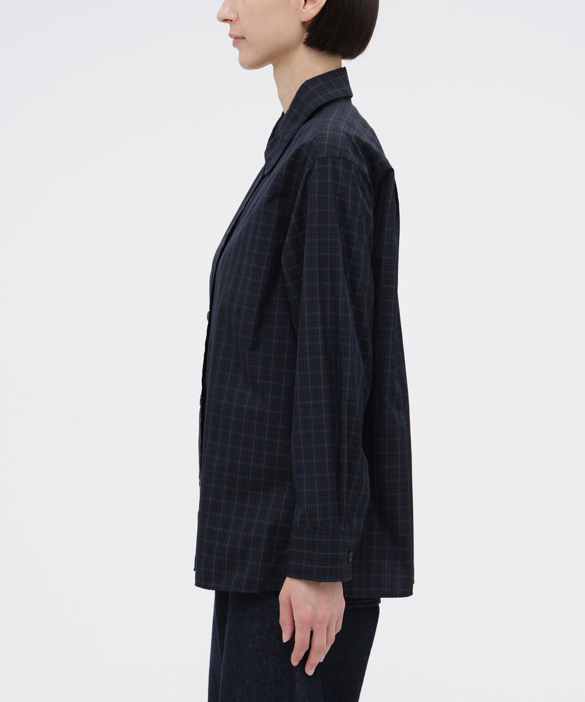 COTTON SILK CHECK SHIRT