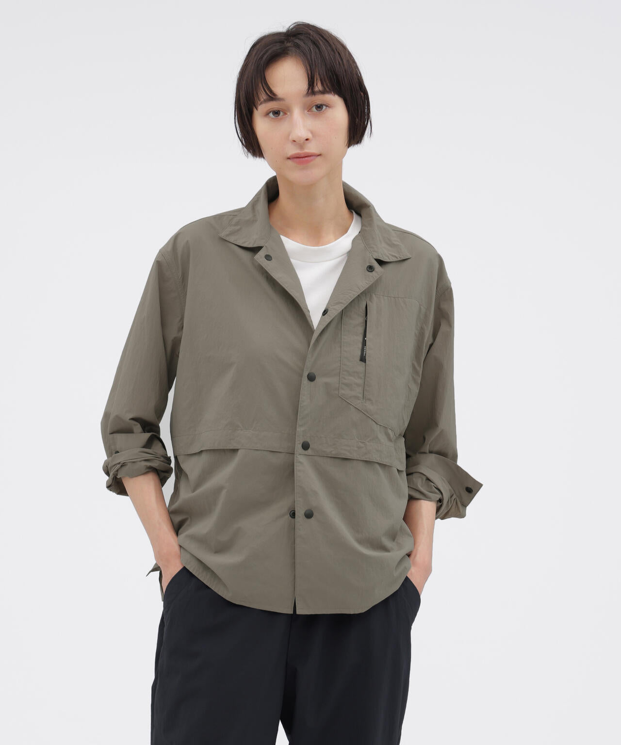 RECYCLED TASLAN NYLON TAFFETA SHIRT