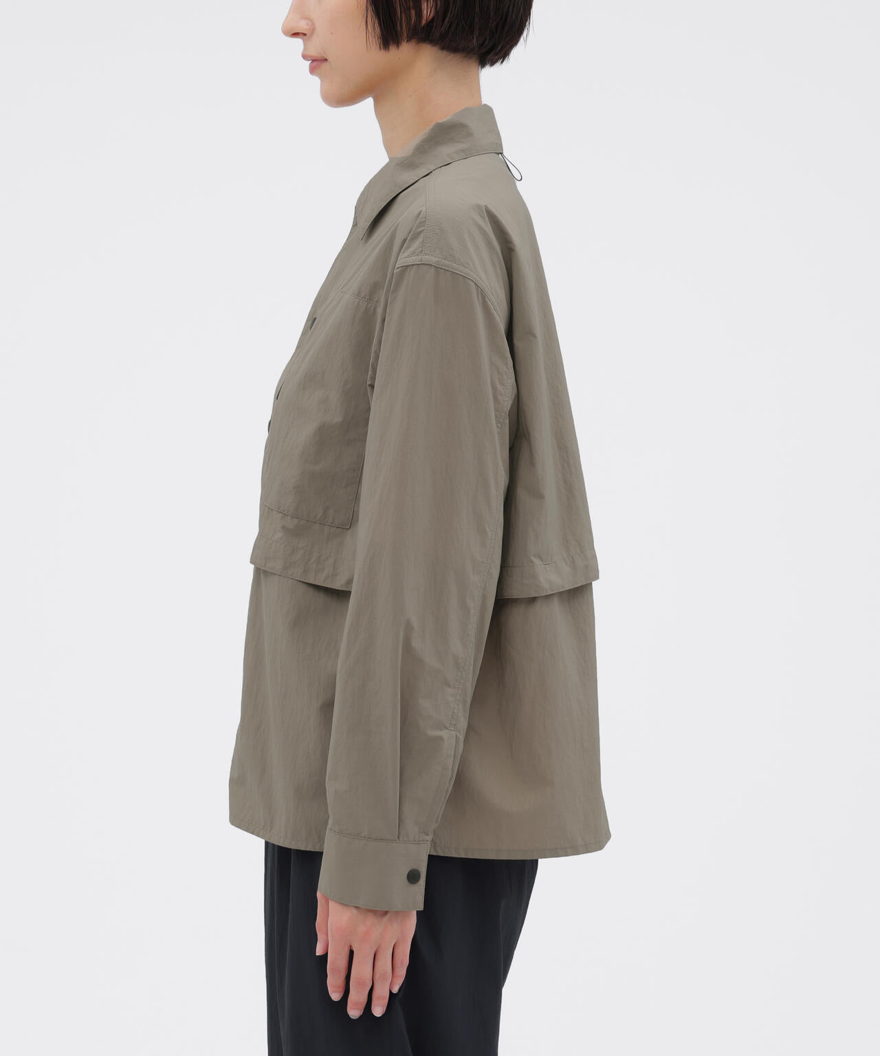 RECYCLED TASLAN NYLON TAFFETA SHIRT