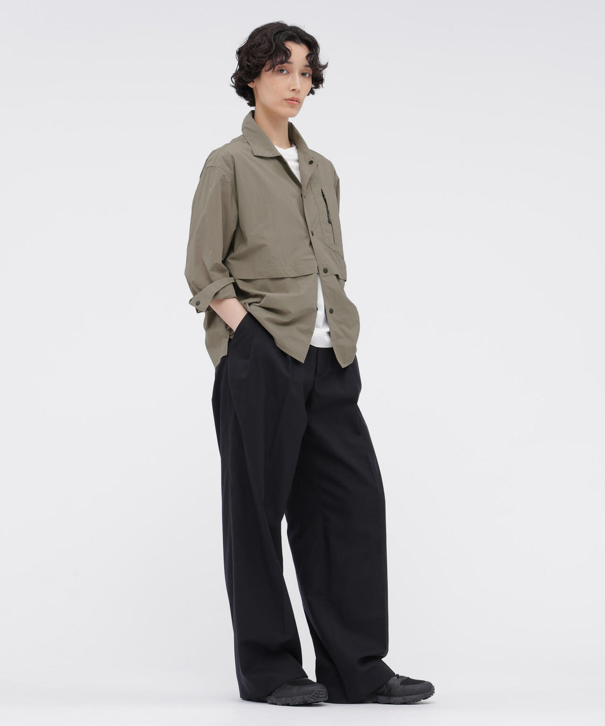RECYCLED TASLAN NYLON TAFFETA SHIRT