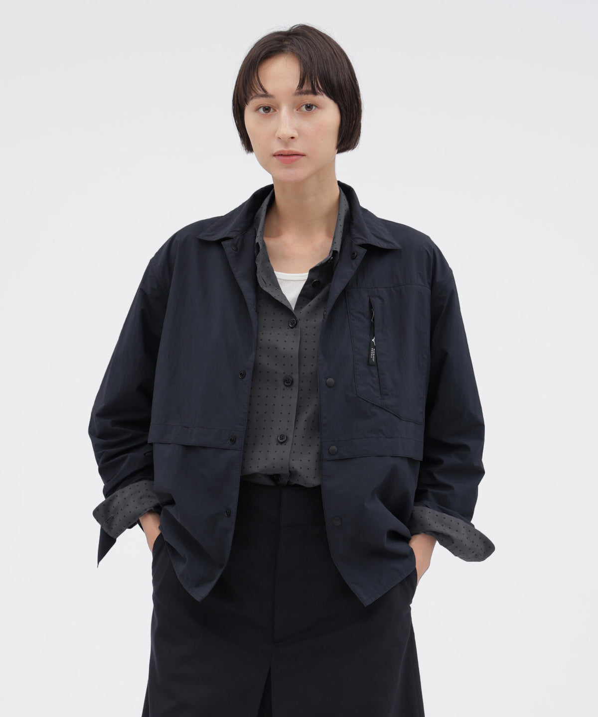 RECYCLED TASLAN NYLON TAFFETA SHIRT