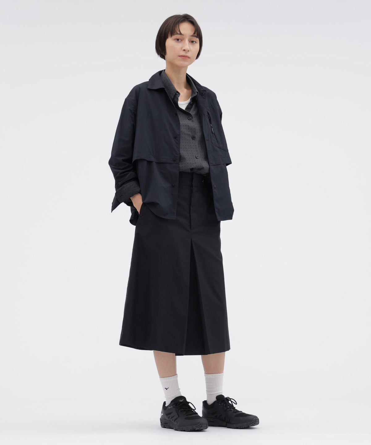 RECYCLED TASLAN NYLON TAFFETA SHIRT