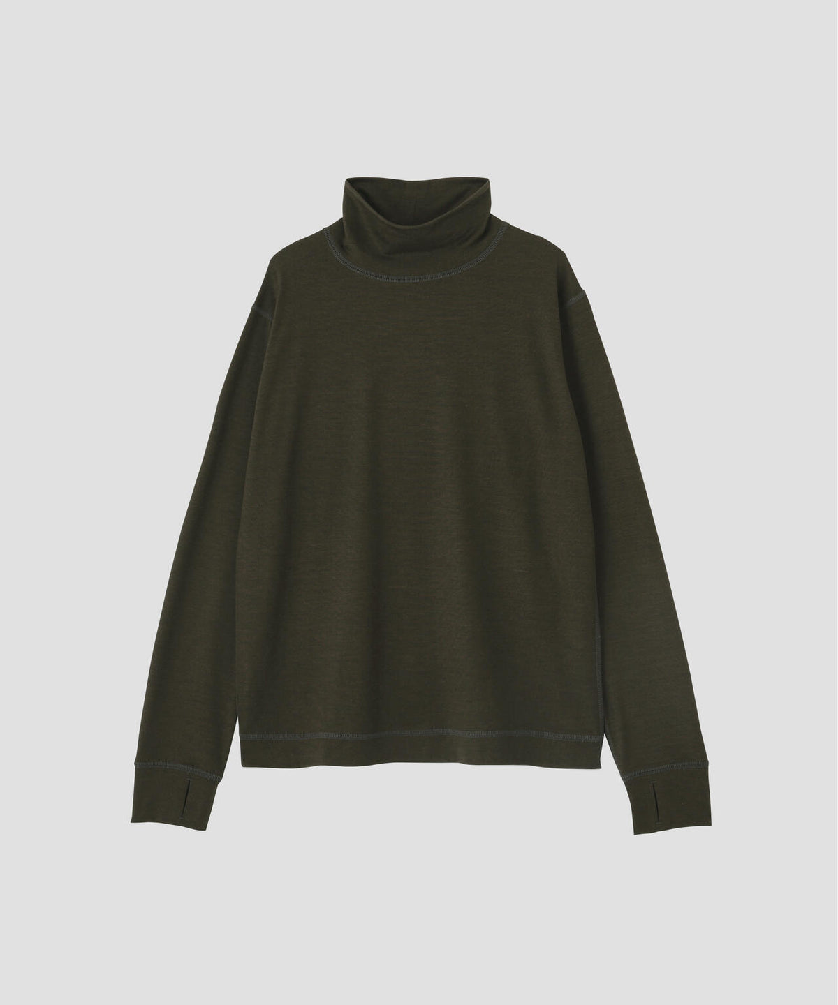 WASHABLE FINE GAUGE WOOL JERSEY TOP