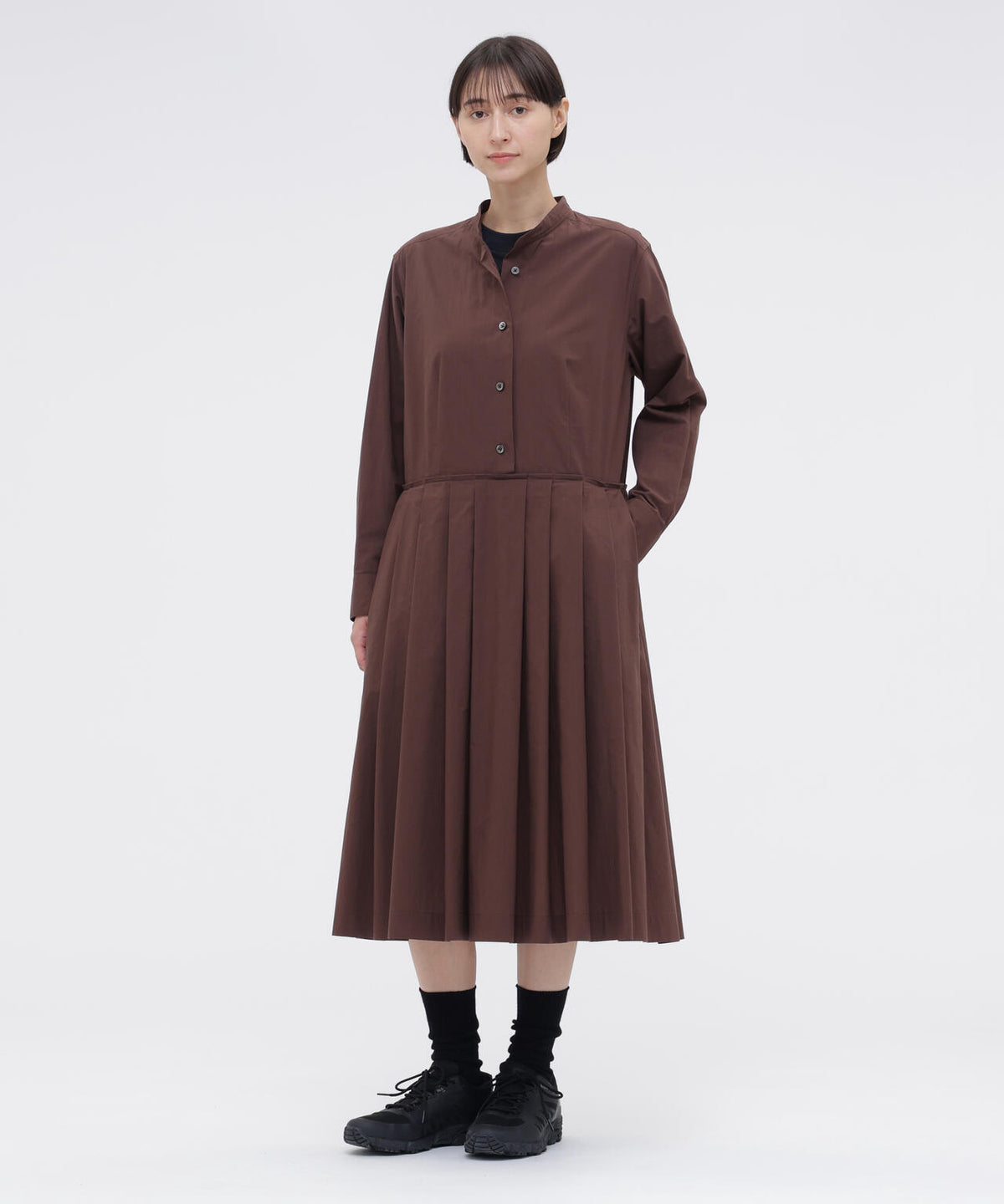 FINE COUNT COTTON POPLIN DRESS