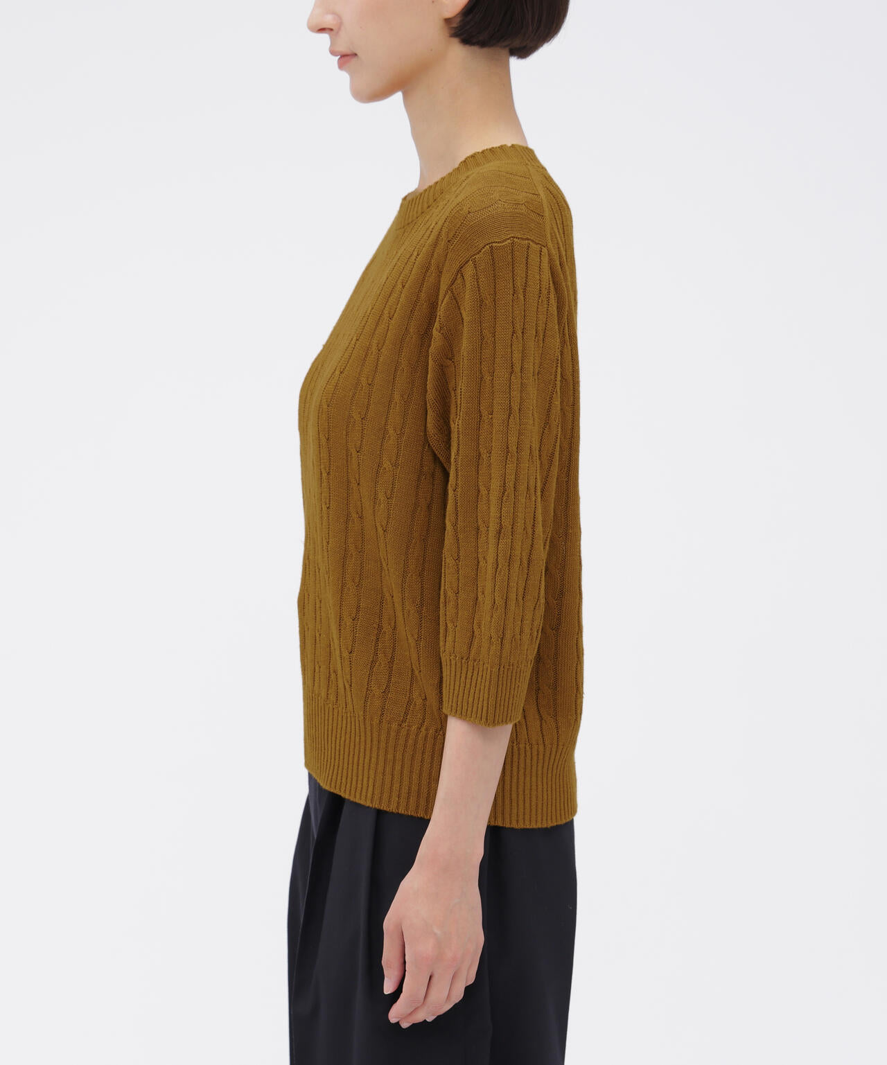 CABLE KNIT LINEN KNITWEAR