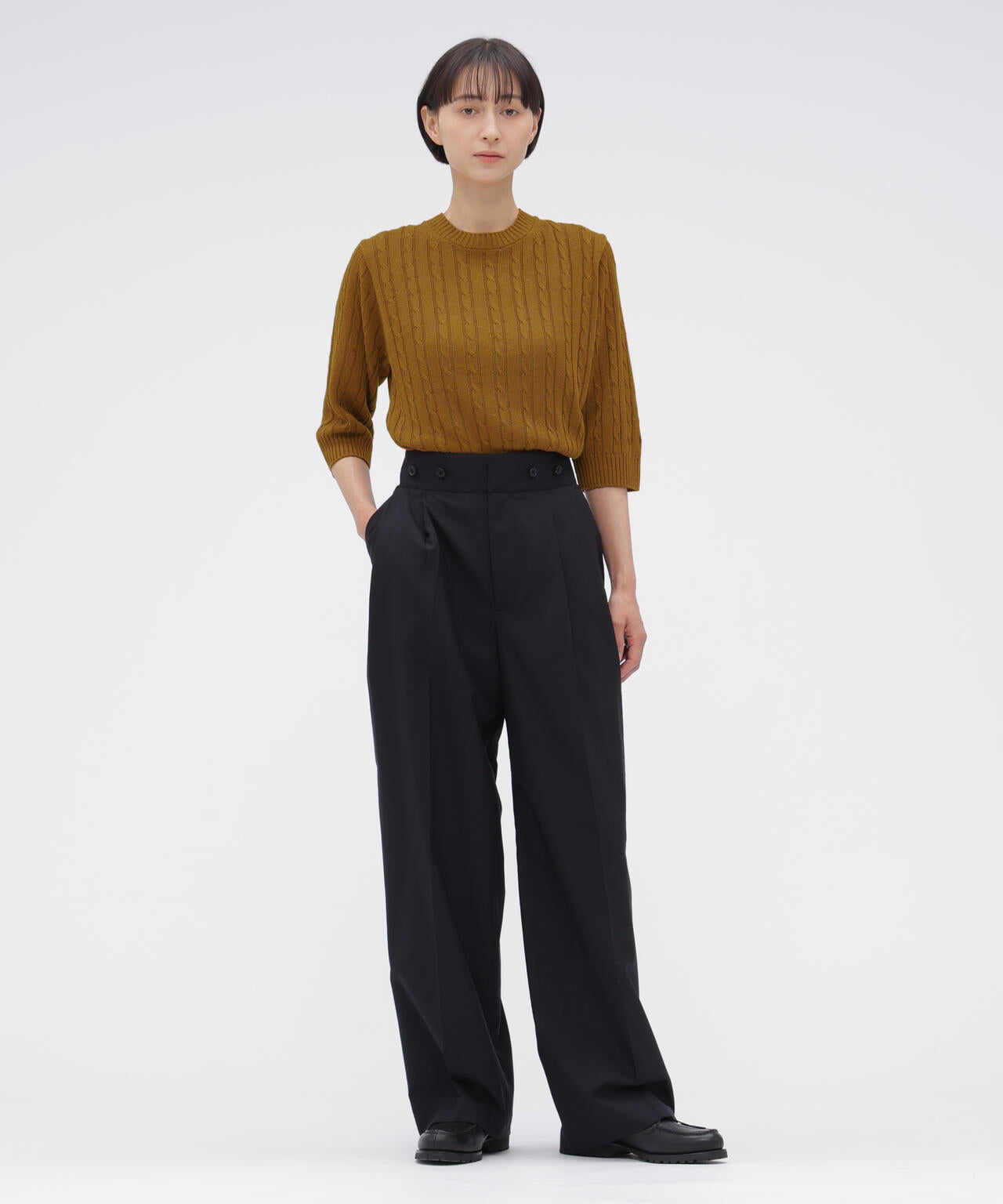 CABLE KNIT LINEN KNITWEAR