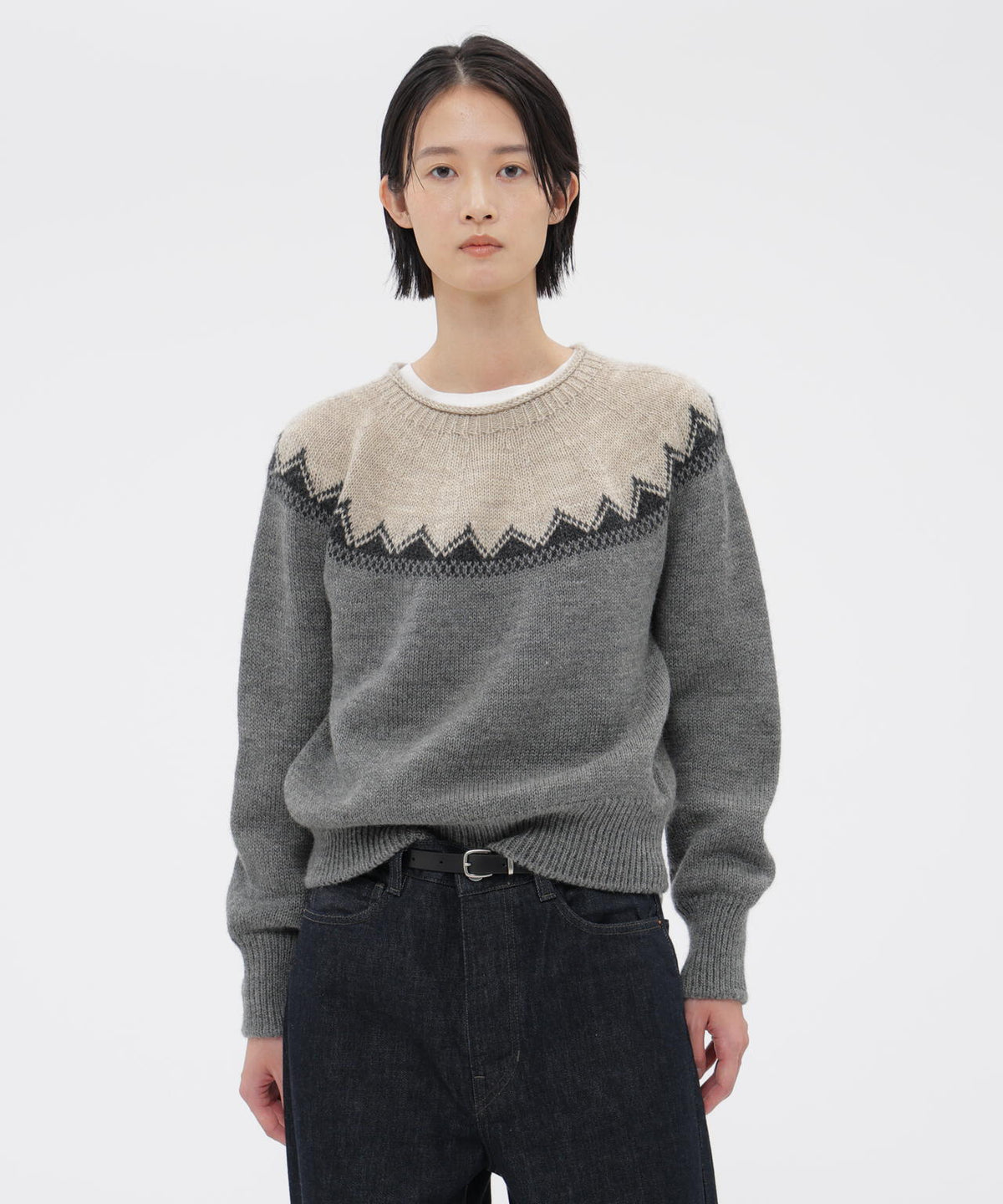 FAIRISLE NATURAL WOOL KNITWEAR
