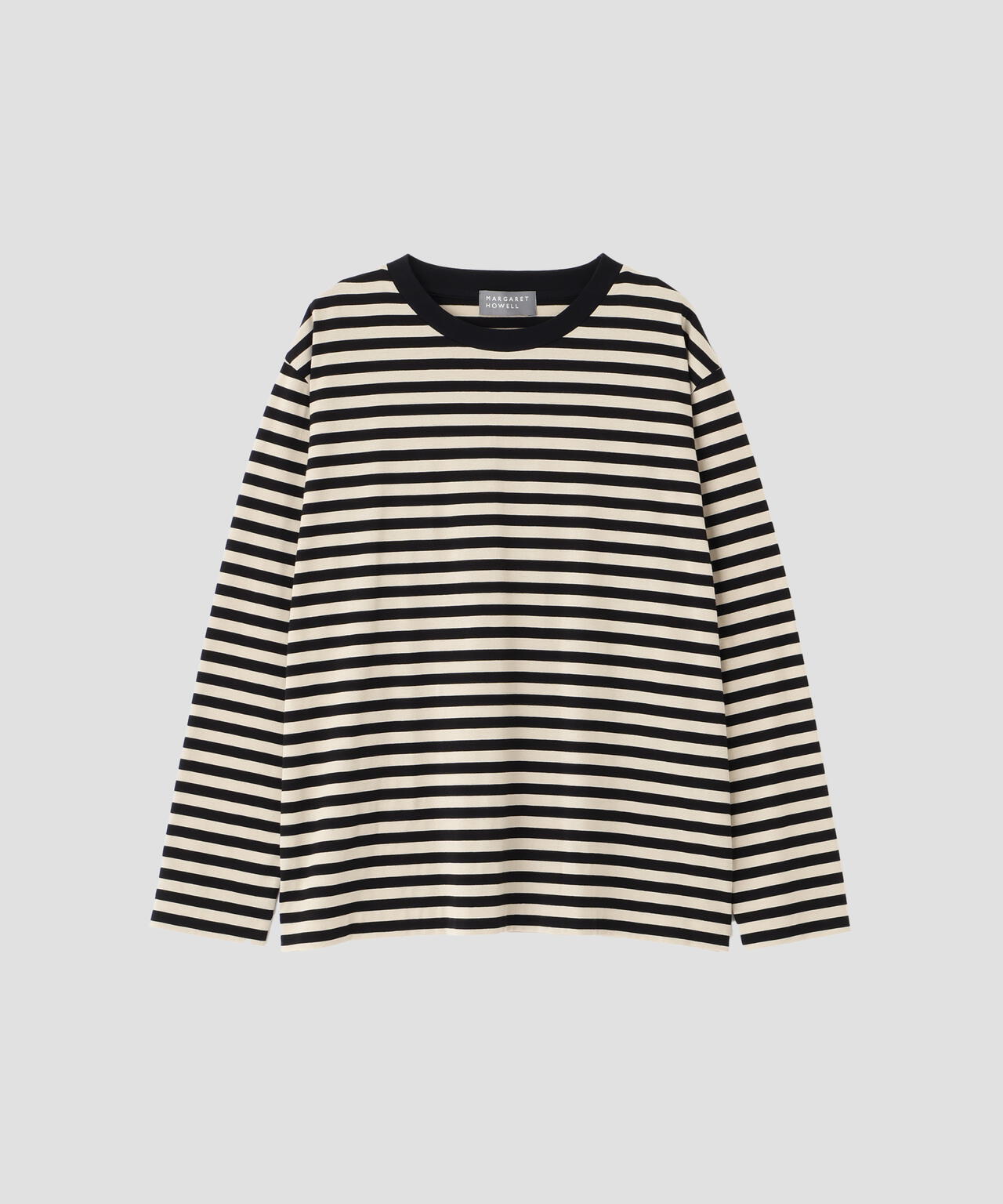 STRIPE COTTON JERSEY TOP