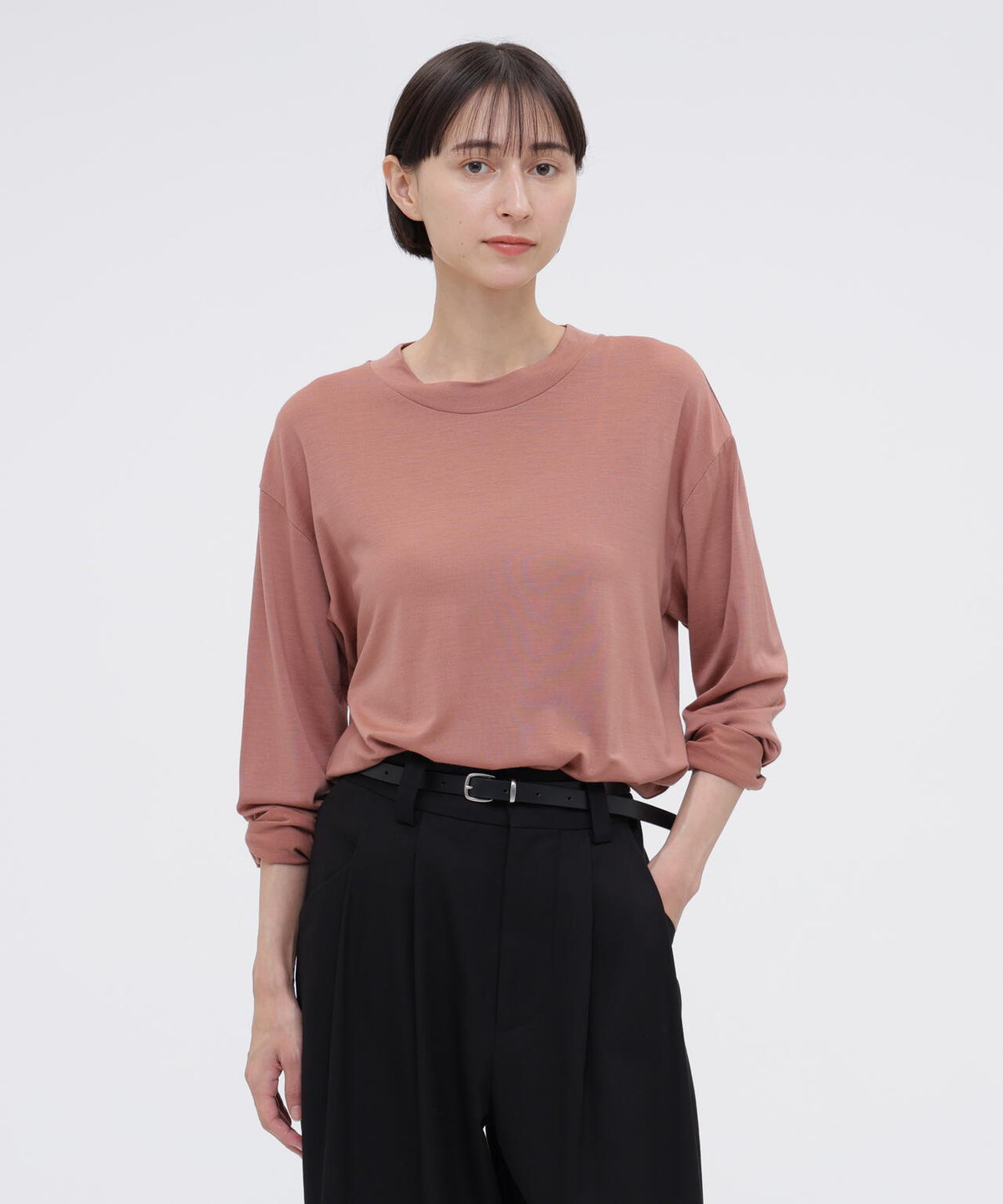 SUPERFINE WOOL JERSEY TOP