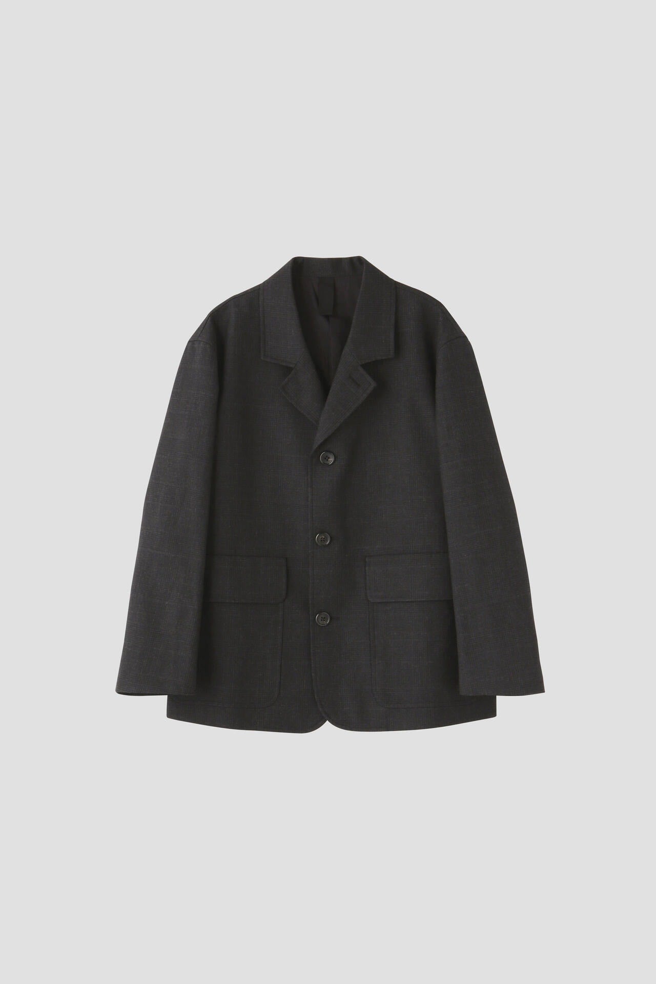 DRY GLENCHECK WOOL LINEN