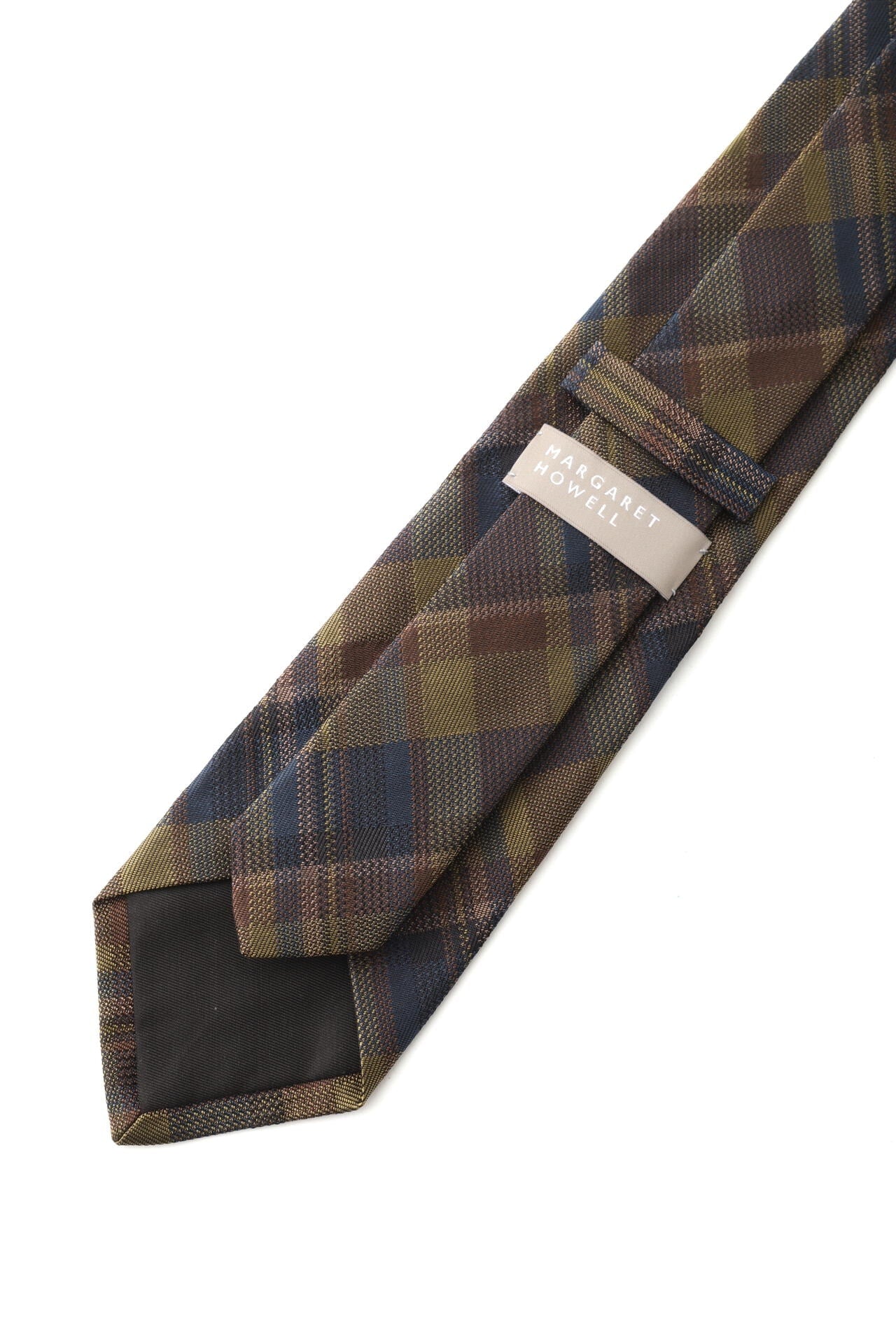 ABSTRACT CHECK SILK TIE