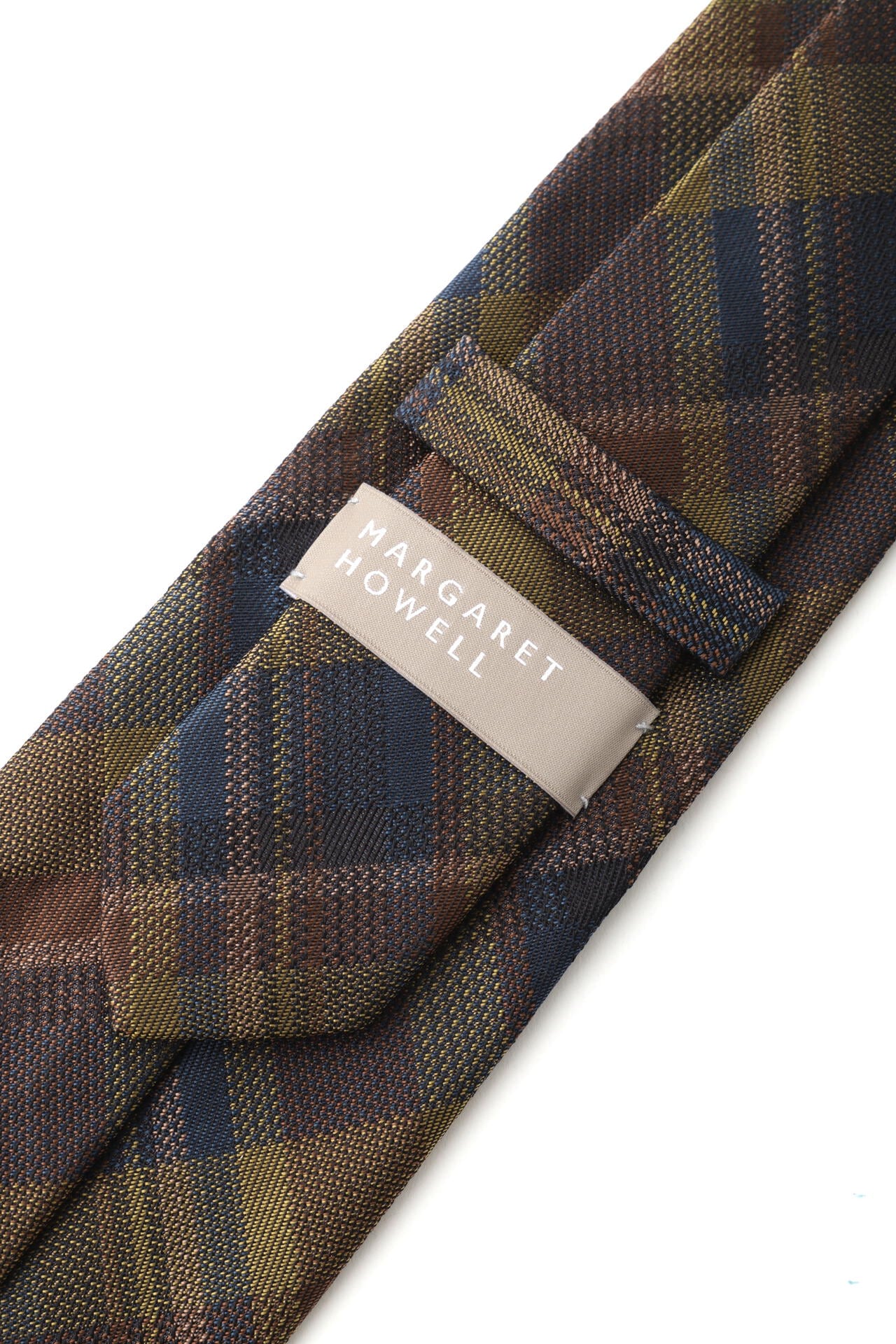 ABSTRACT CHECK SILK TIE