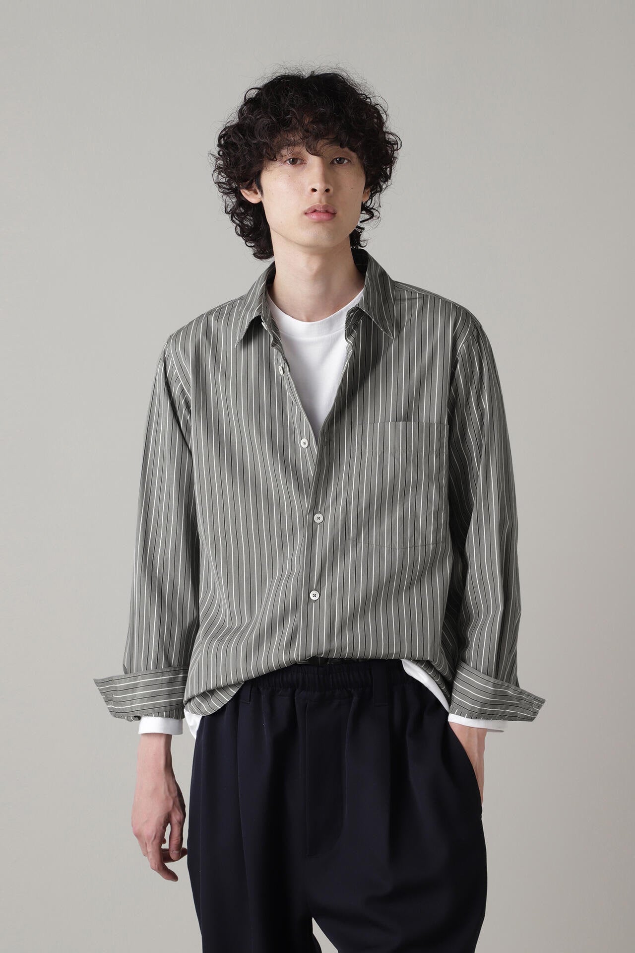 BOLD STRIPE COTTON POPLIN
