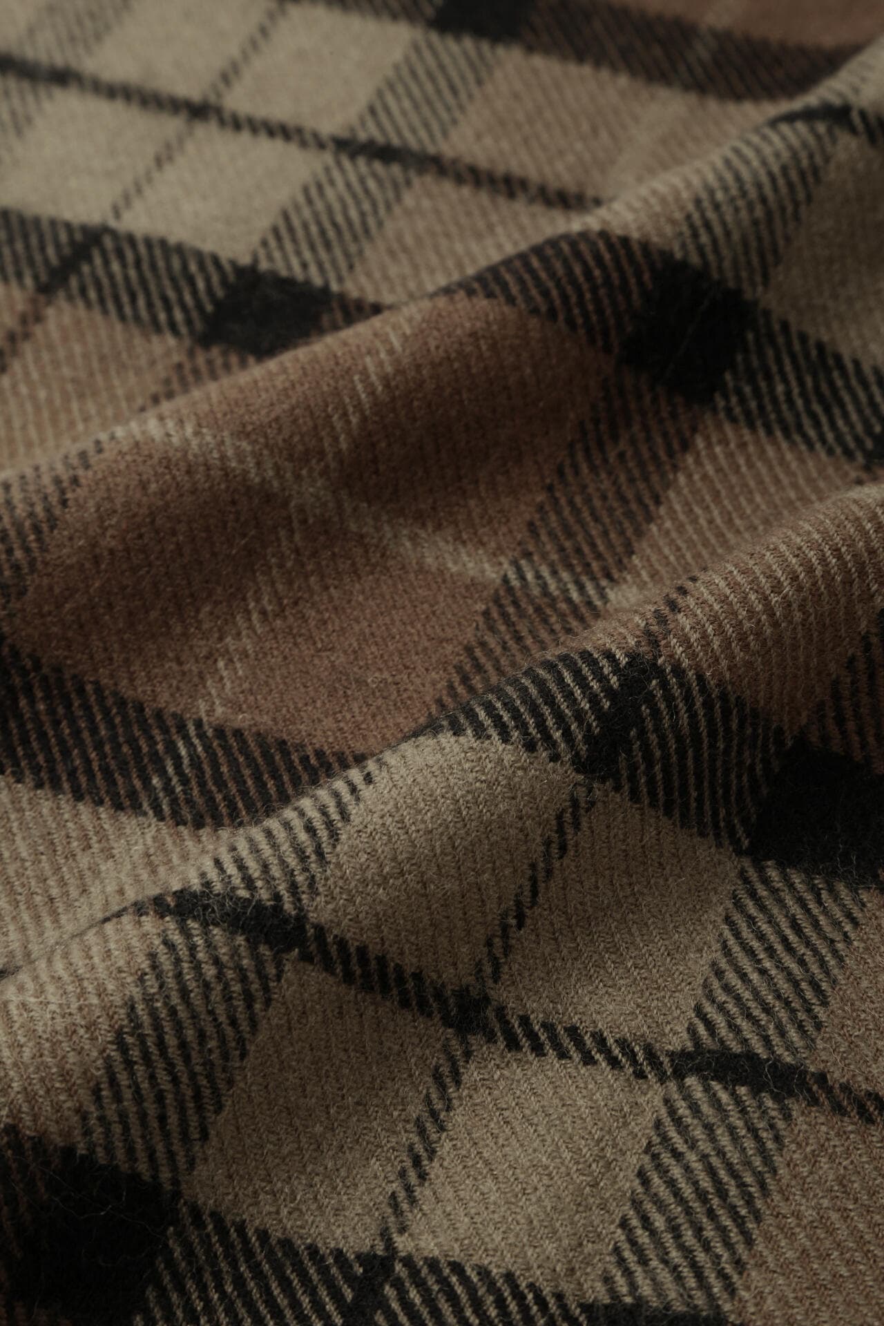 CHECK WOOL SCARF