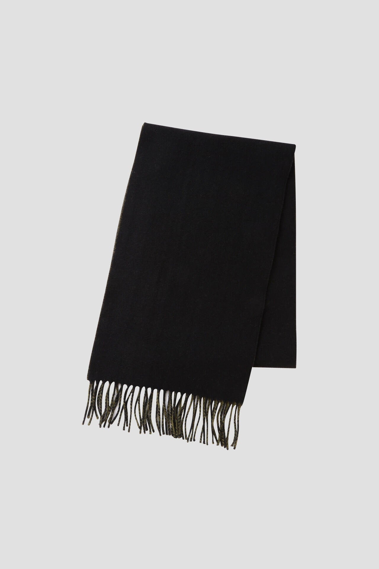 DOUBLE FACED WOOL CASHMERE SCARF