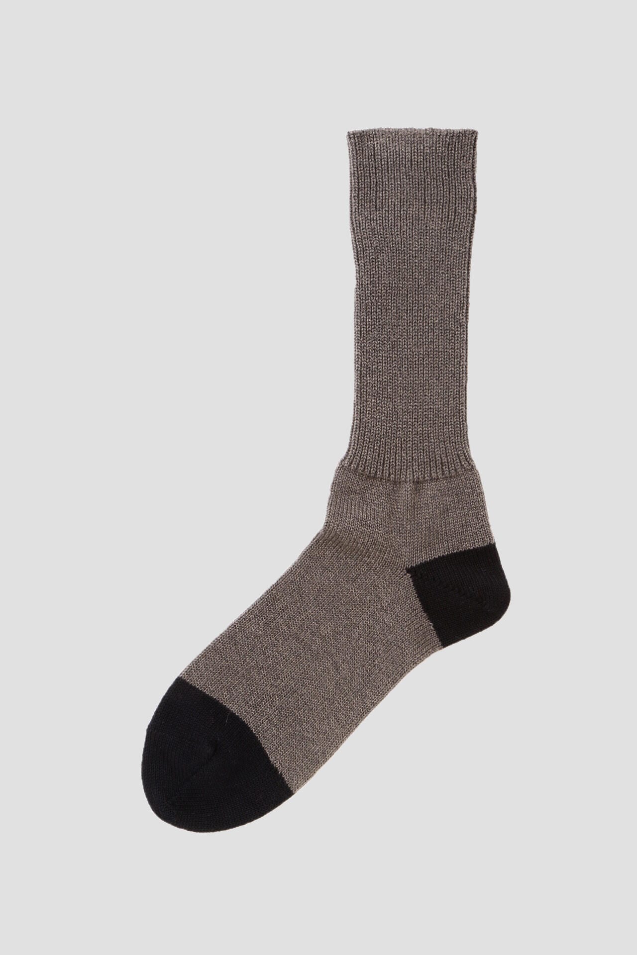 COTTON WOOL LONG RIB SOCK