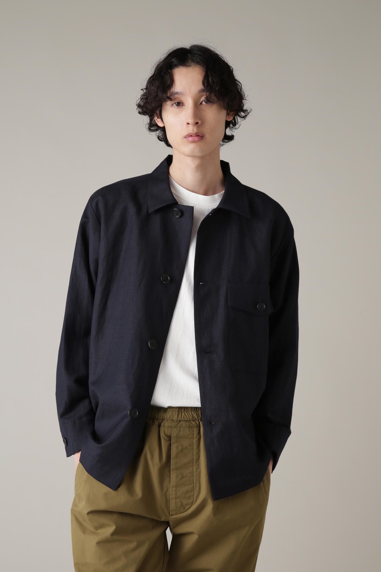 WOOL LINEN PLAINWEAVE