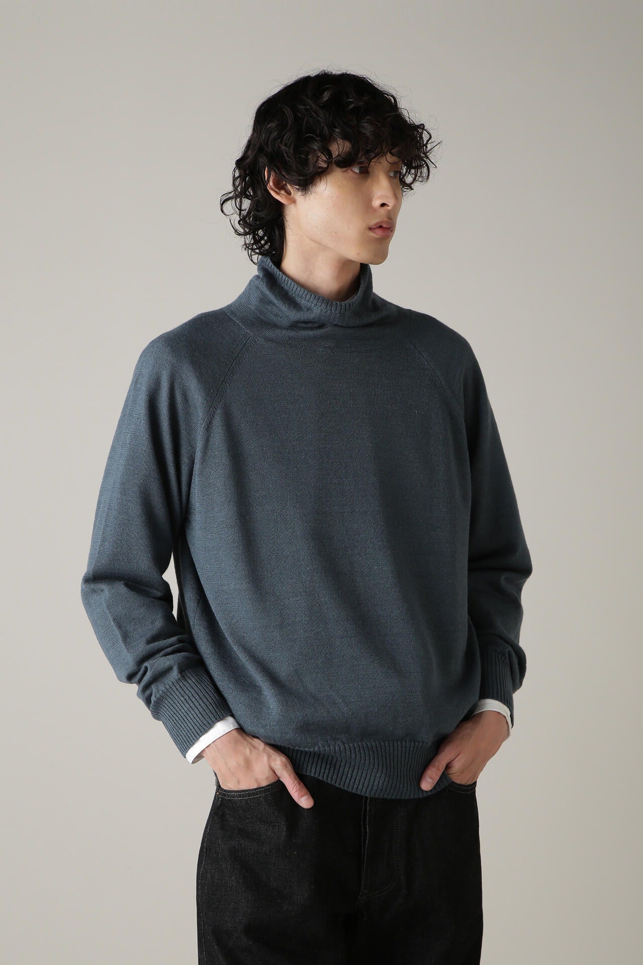 マーガレットハウエル Shetland Linen Wool 2サイズ MARGARET HOWELL（マーガレットハウエル）の「SHETLAND LINEN WOOL