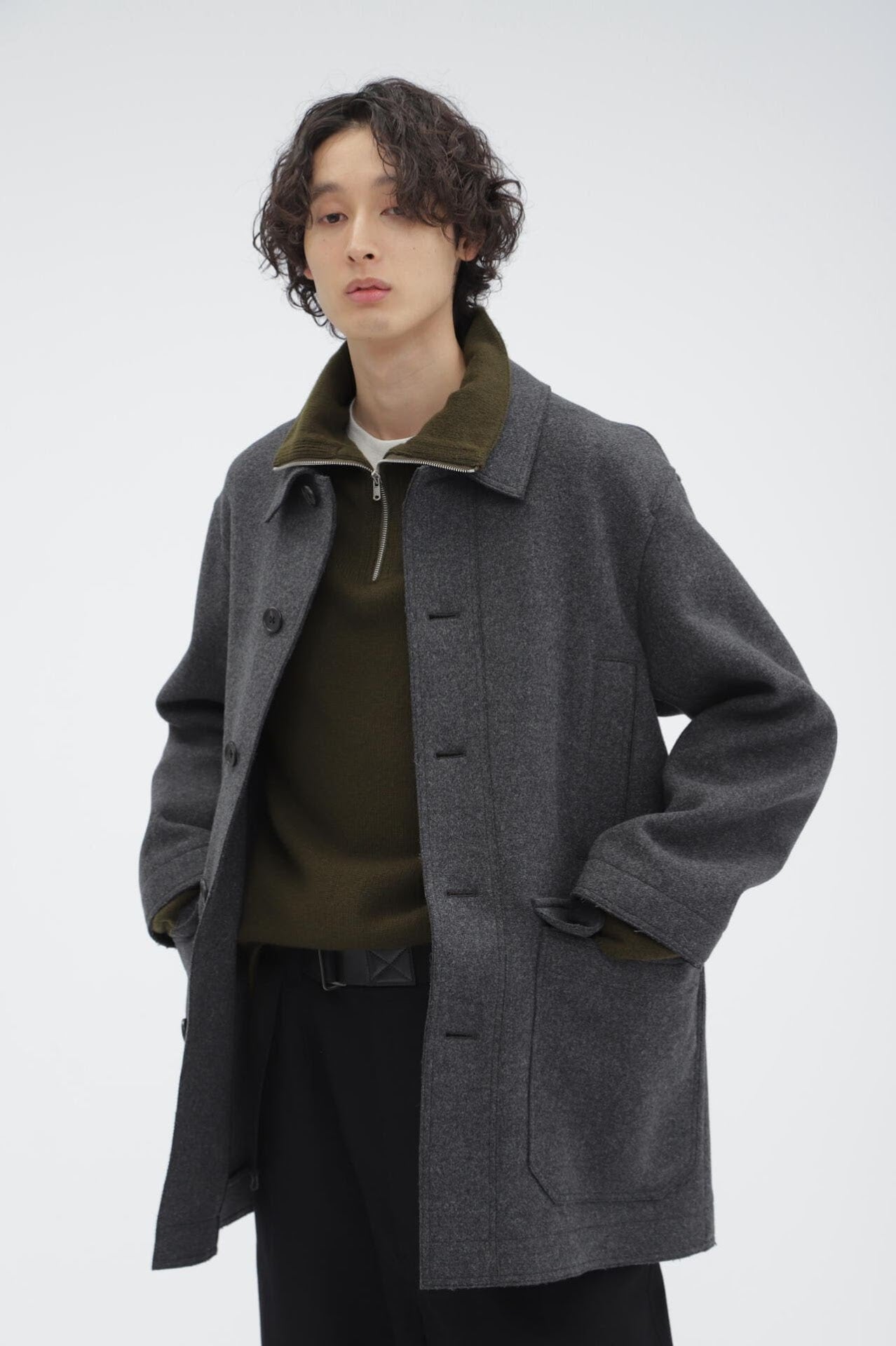 新品タグ付き MARGARET HOWELL 14AW メルトンウール Pコート FIRM WOOL MELTON | MARGARET HOWELL（マーガレット・ハウエル