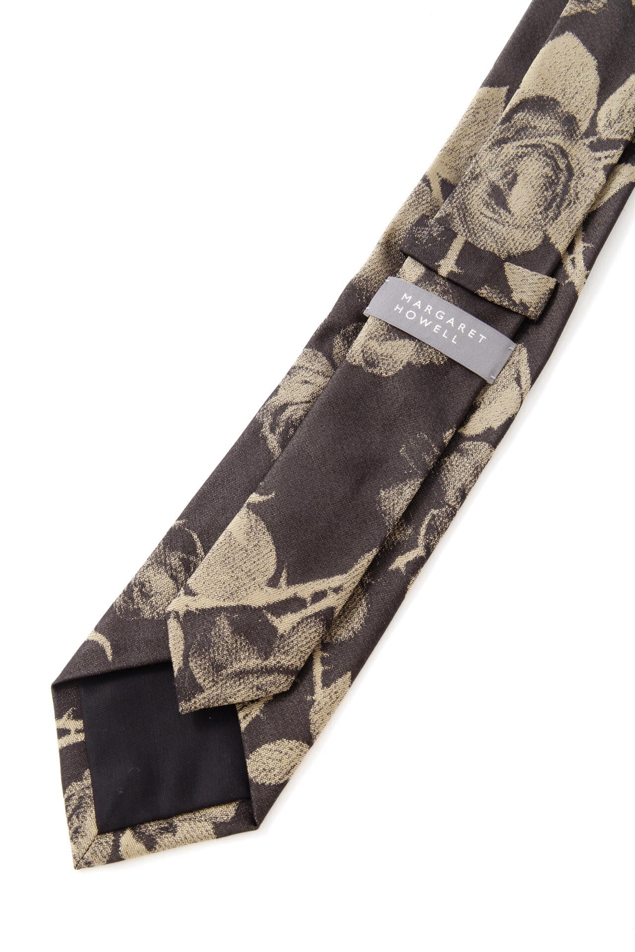 TWO TONE ROSE TIE