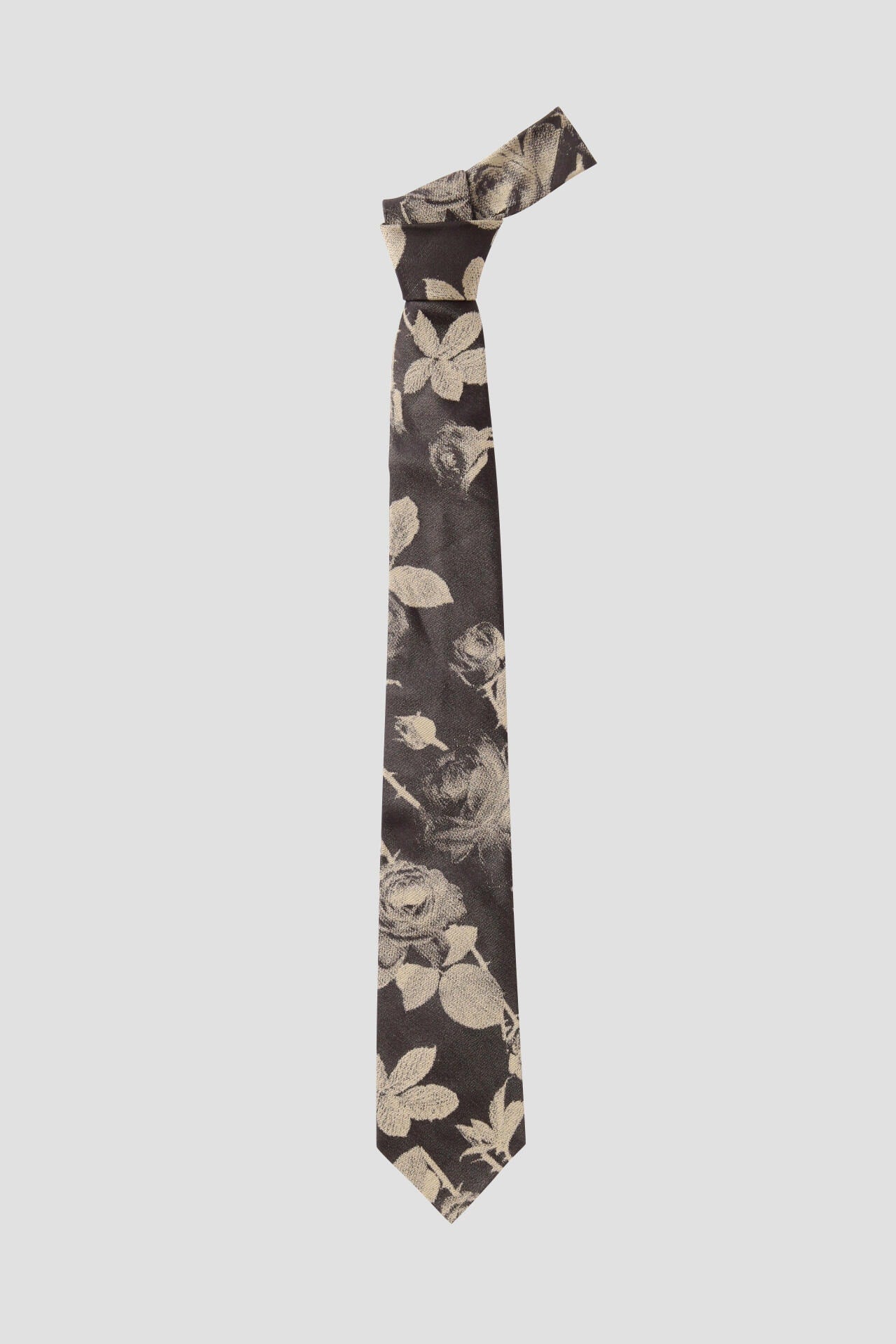 TWO TONE ROSE TIE