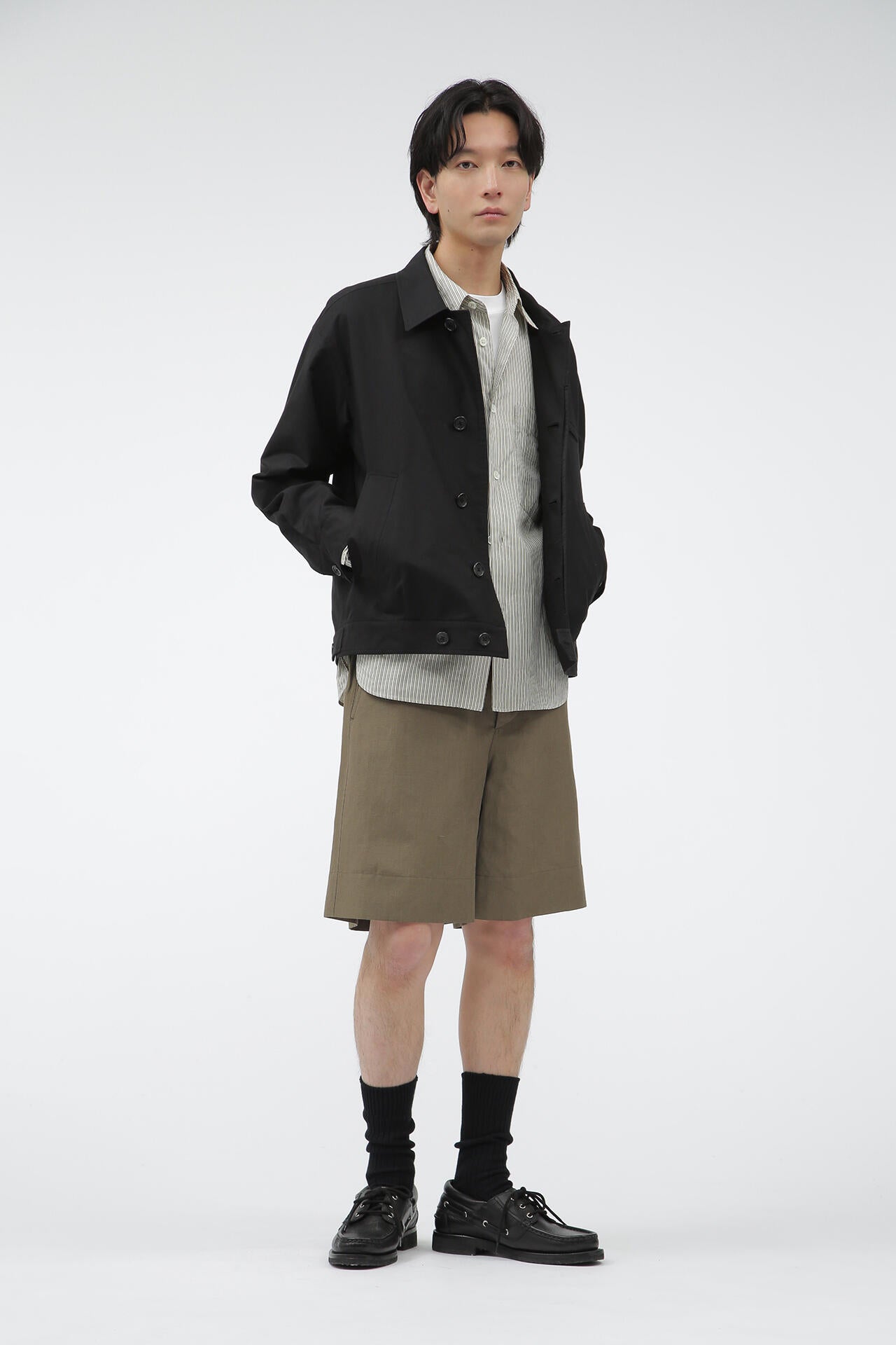 COTTON OXFORD BLOUSON