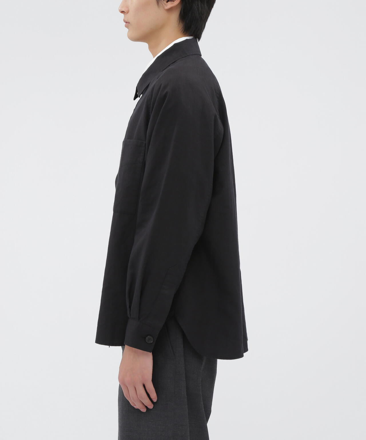 LINEN COTTON TWILL BLOUSON