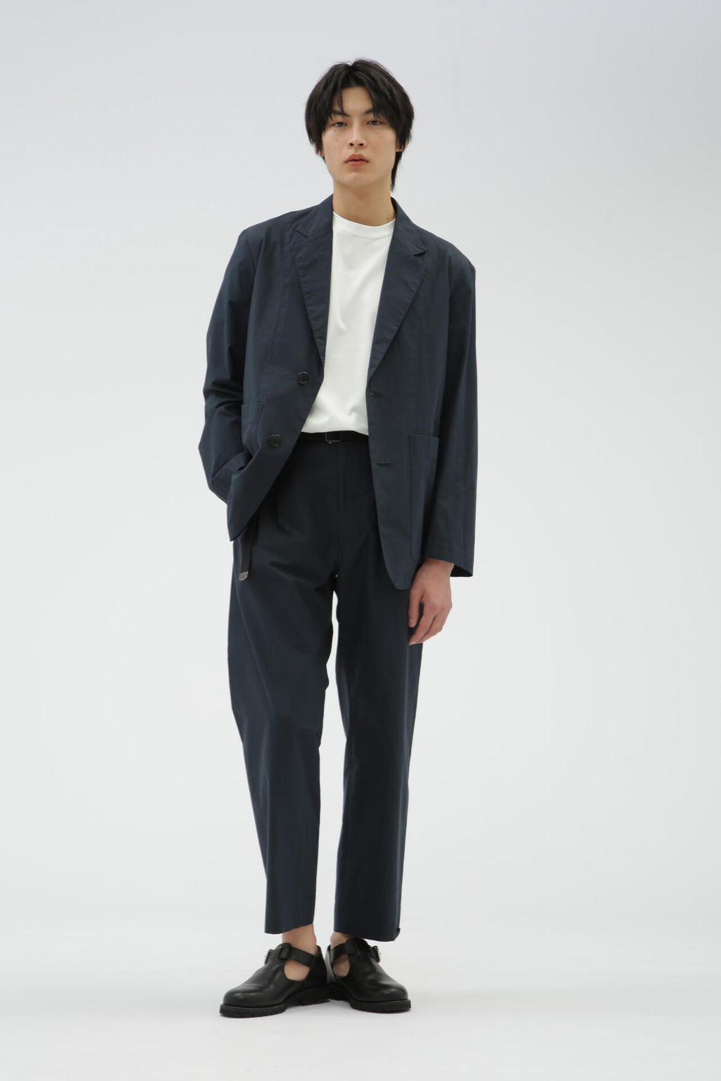 MATT COTTON SILK POPLIN TROUSERS | MARGARET HOWELL（マーガレット 