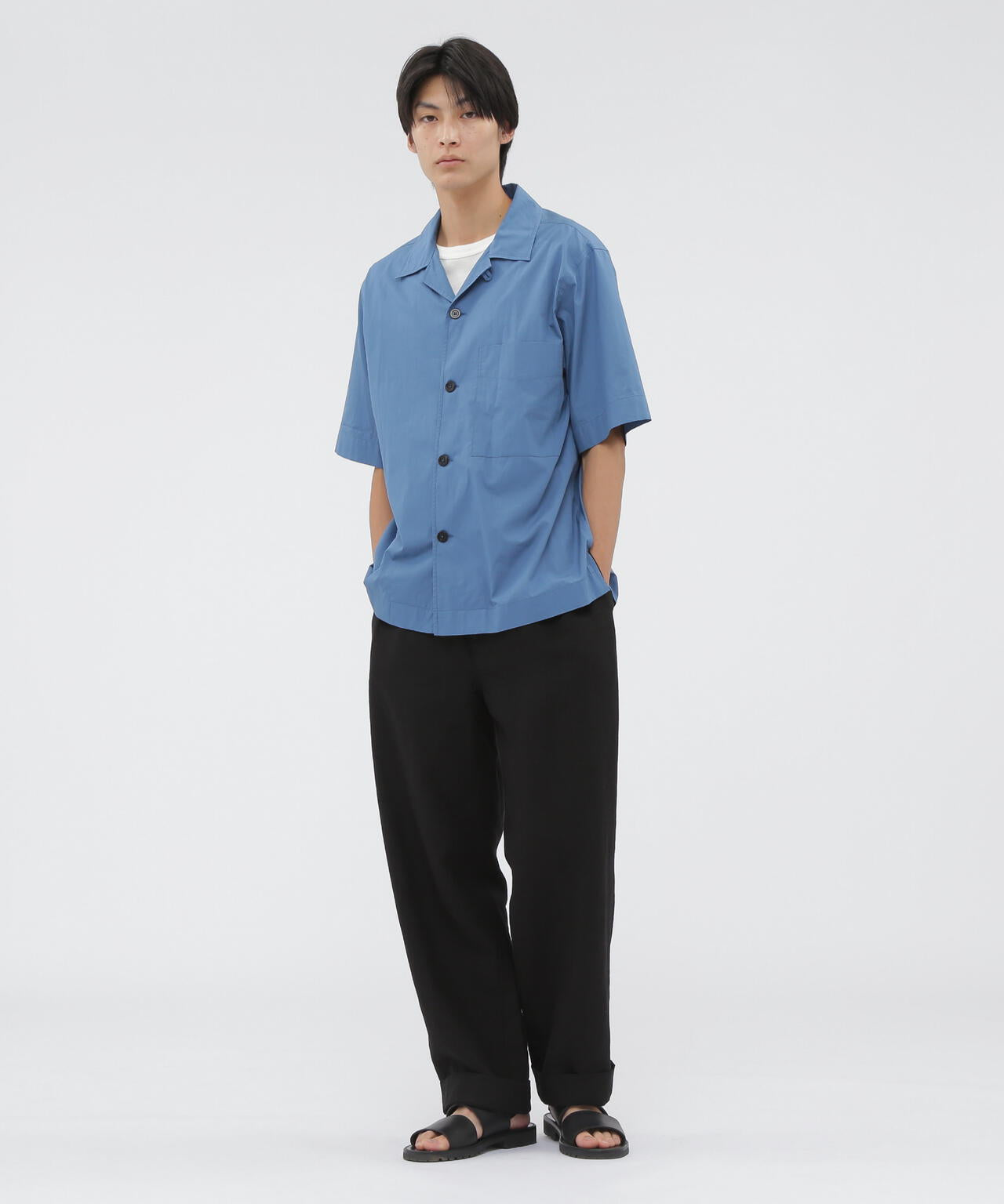 LINEN CANVAS TROUSERS