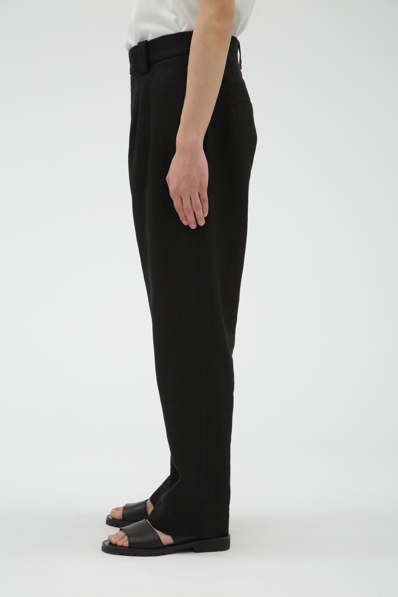 LINEN CANVAS TROUSERS